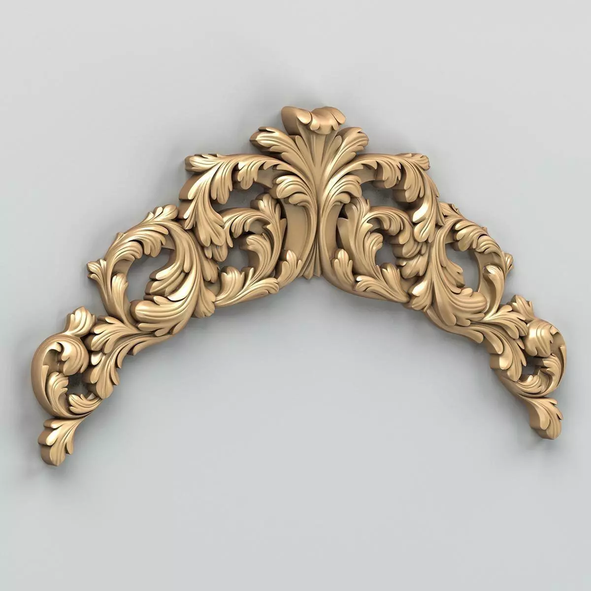 Carved decor horizontal 019 3D model_0