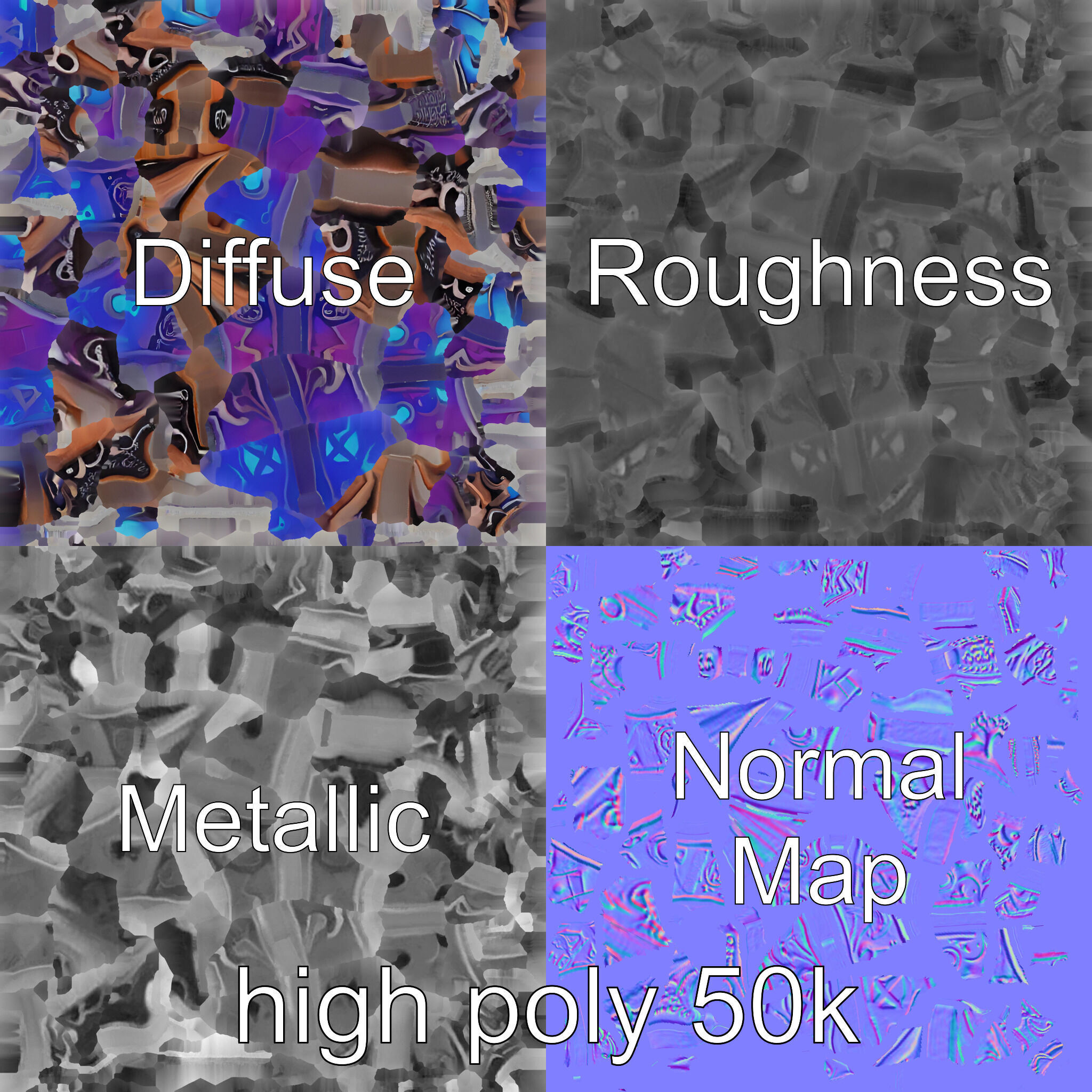 Legendary Encrusted Bow Luminous Script model pack Low-poly 3D model_3