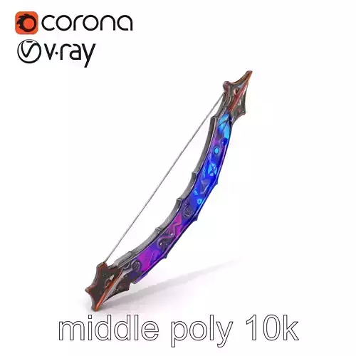 Legendary Encrusted Bow Luminous Script model pack Low-poly 3D model