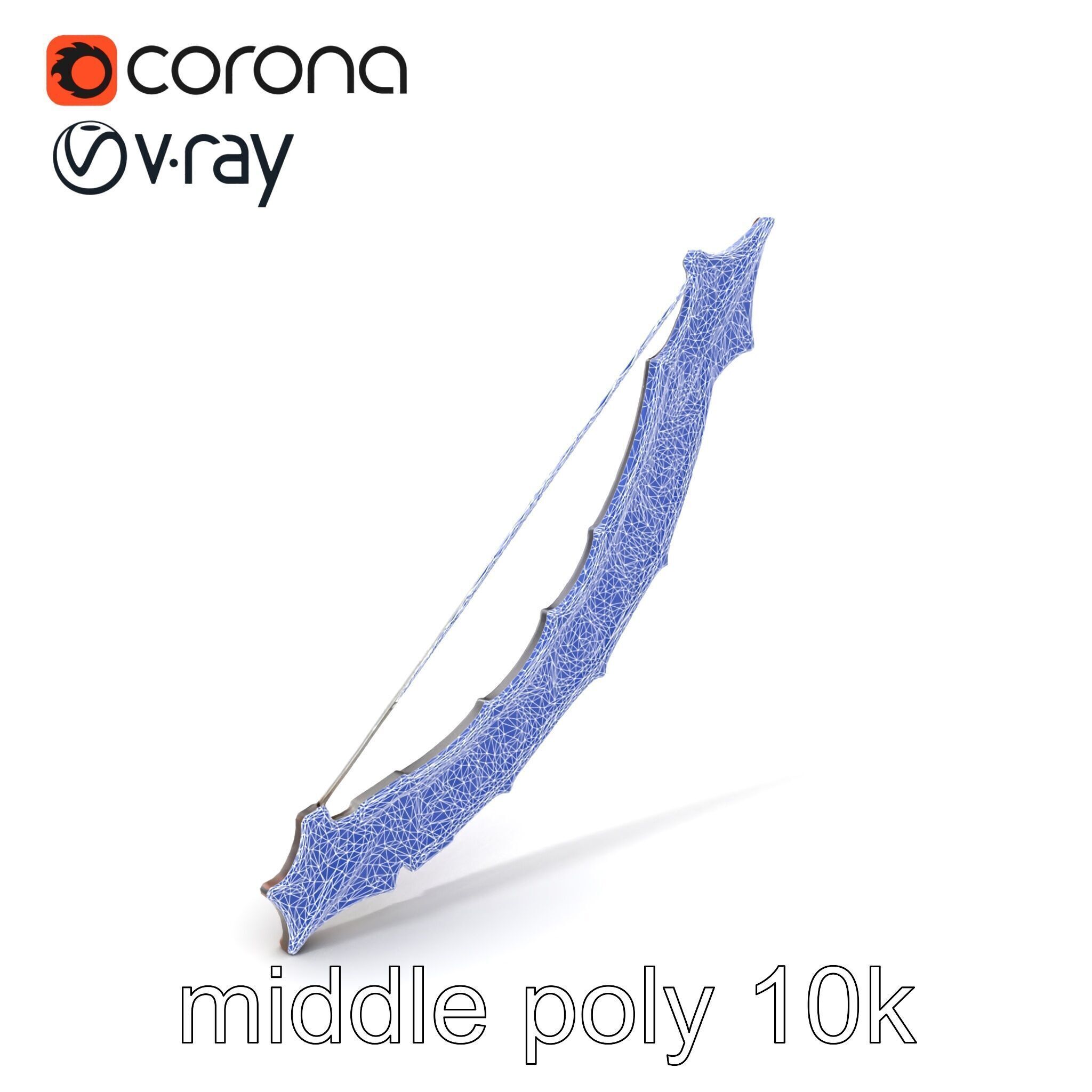 Legendary Encrusted Bow Luminous Script model pack Low-poly 3D model_6