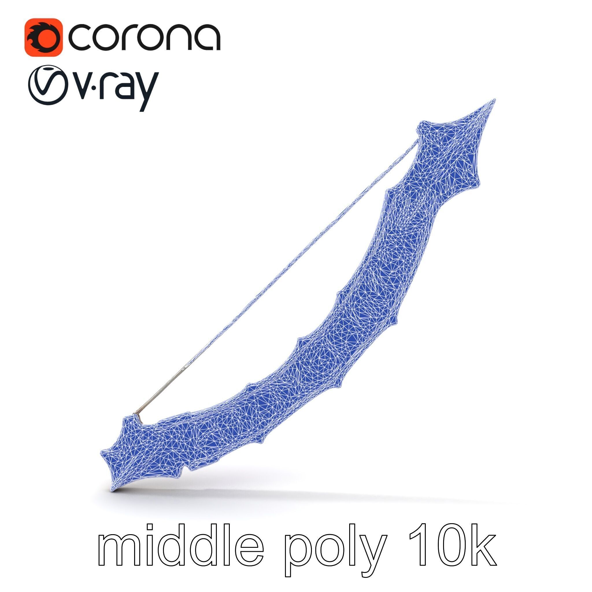 Legendary Encrusted Bow Luminous Script model pack Low-poly 3D model_24