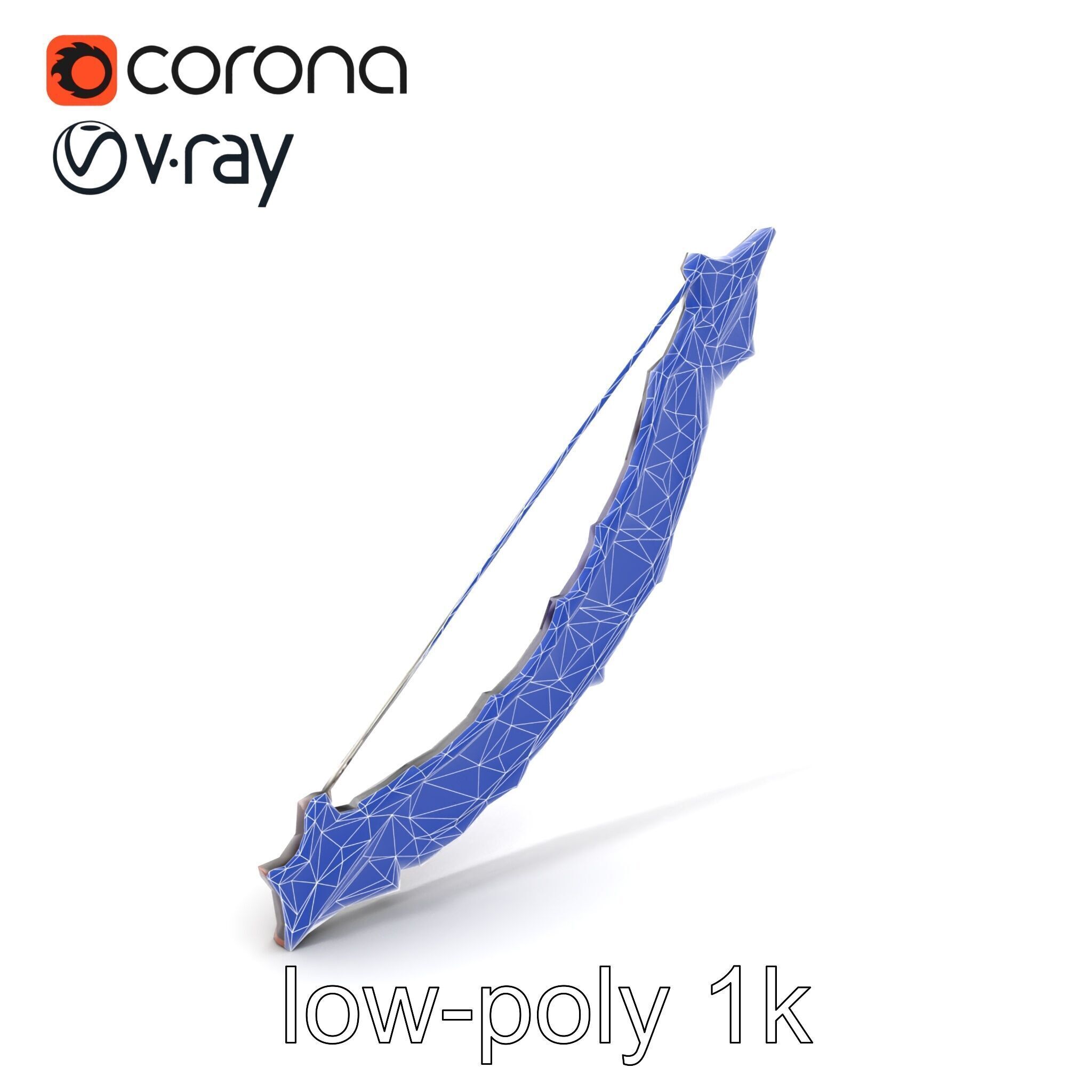 Legendary Encrusted Bow Luminous Script model pack Low-poly 3D model_7