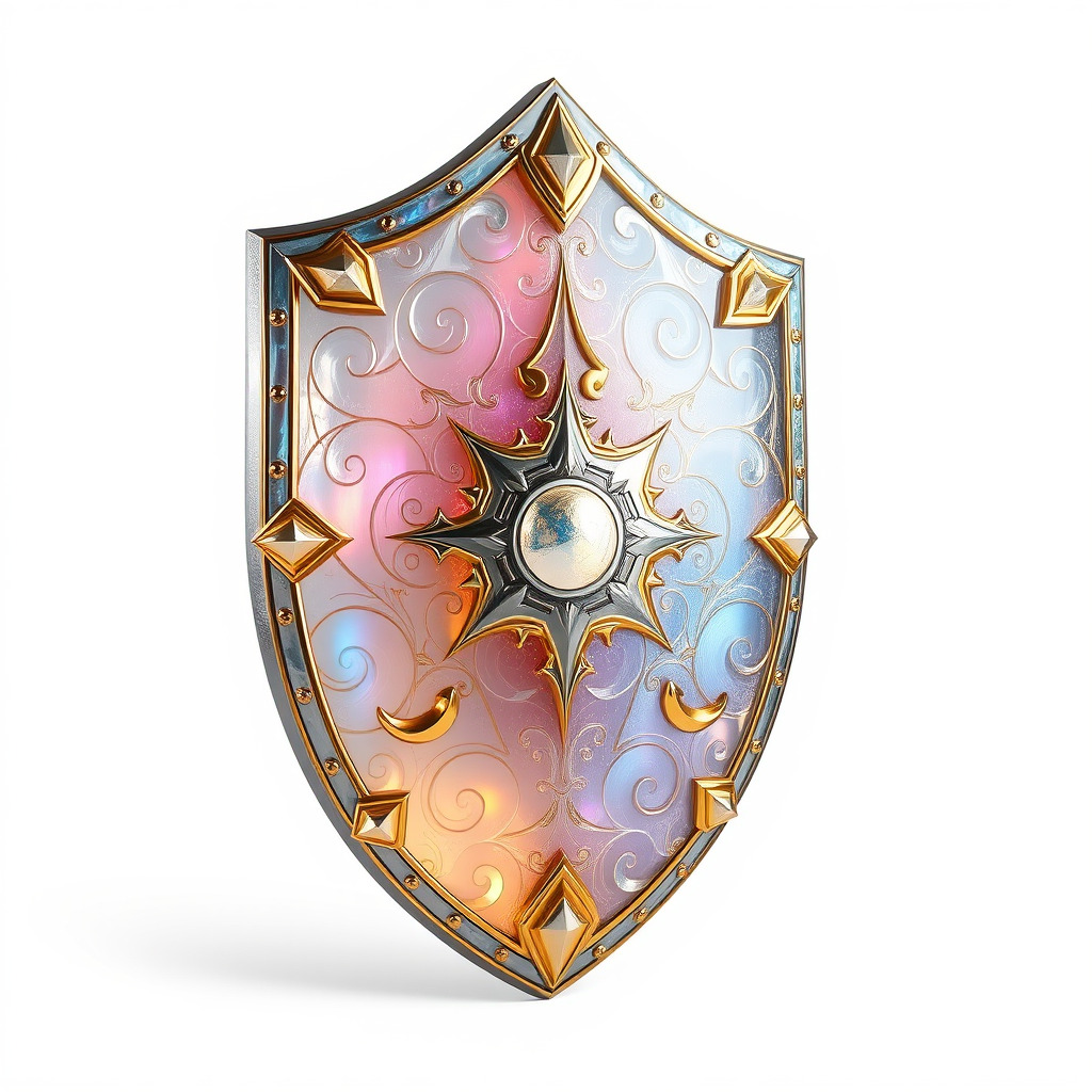 Majestic Crystal Wizards Shield model pack Low-poly 3D model_4