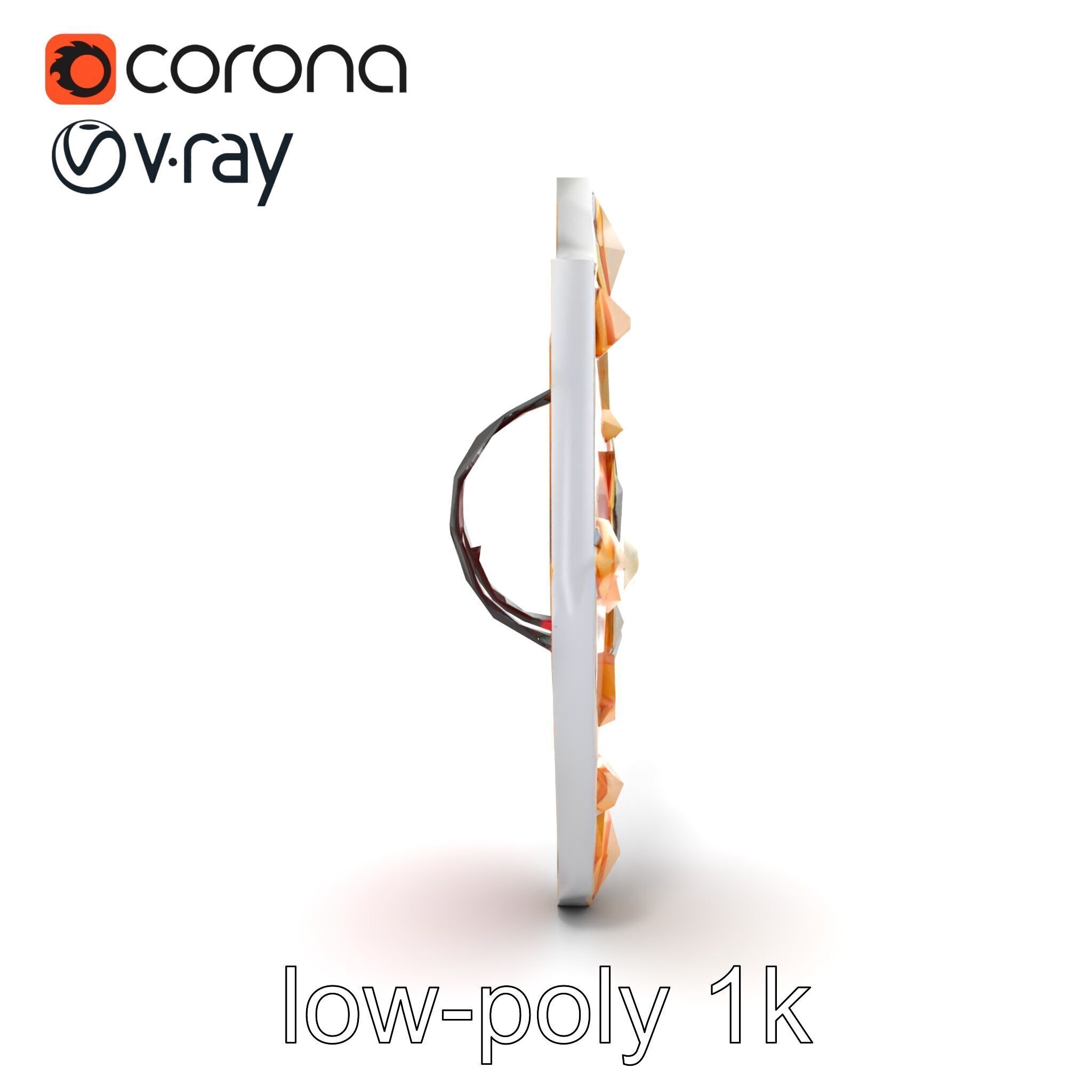 Majestic Crystal Wizards Shield model pack Low-poly 3D model_18