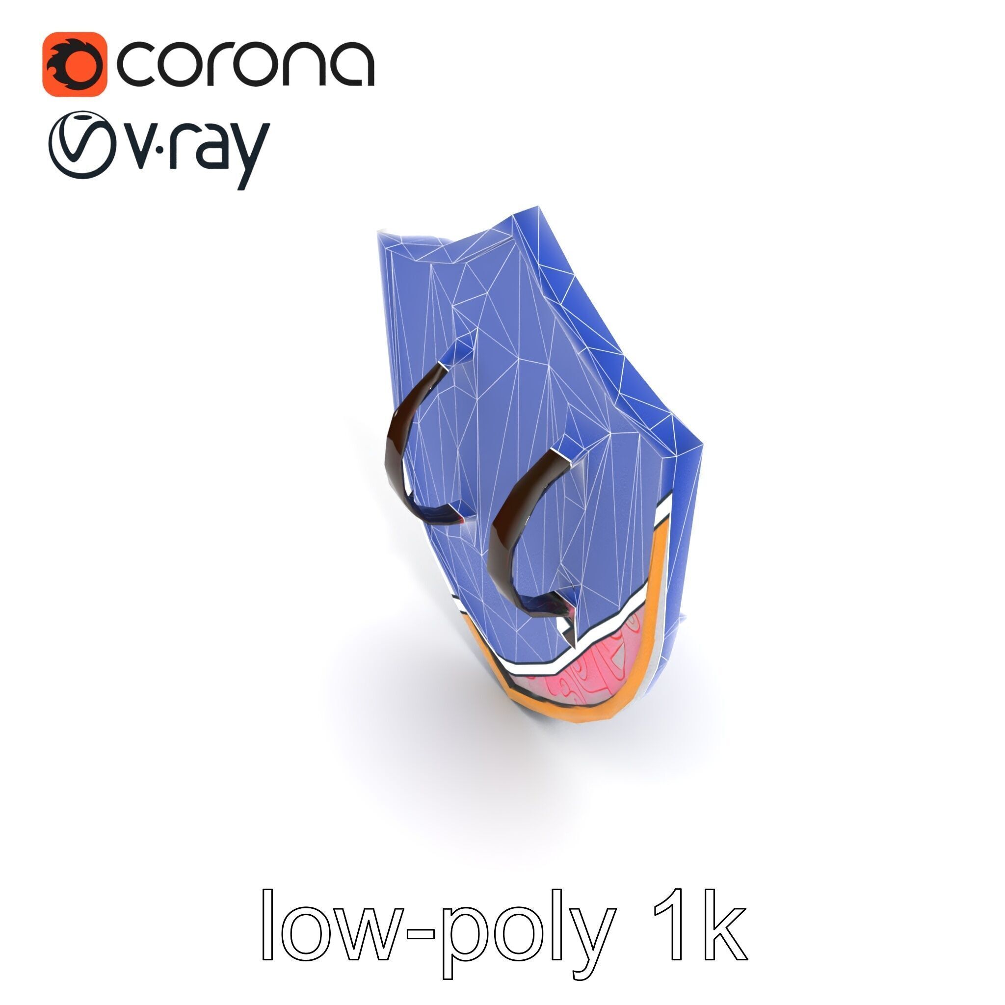 Majestic Crystal Wizards Shield model pack Low-poly 3D model_16