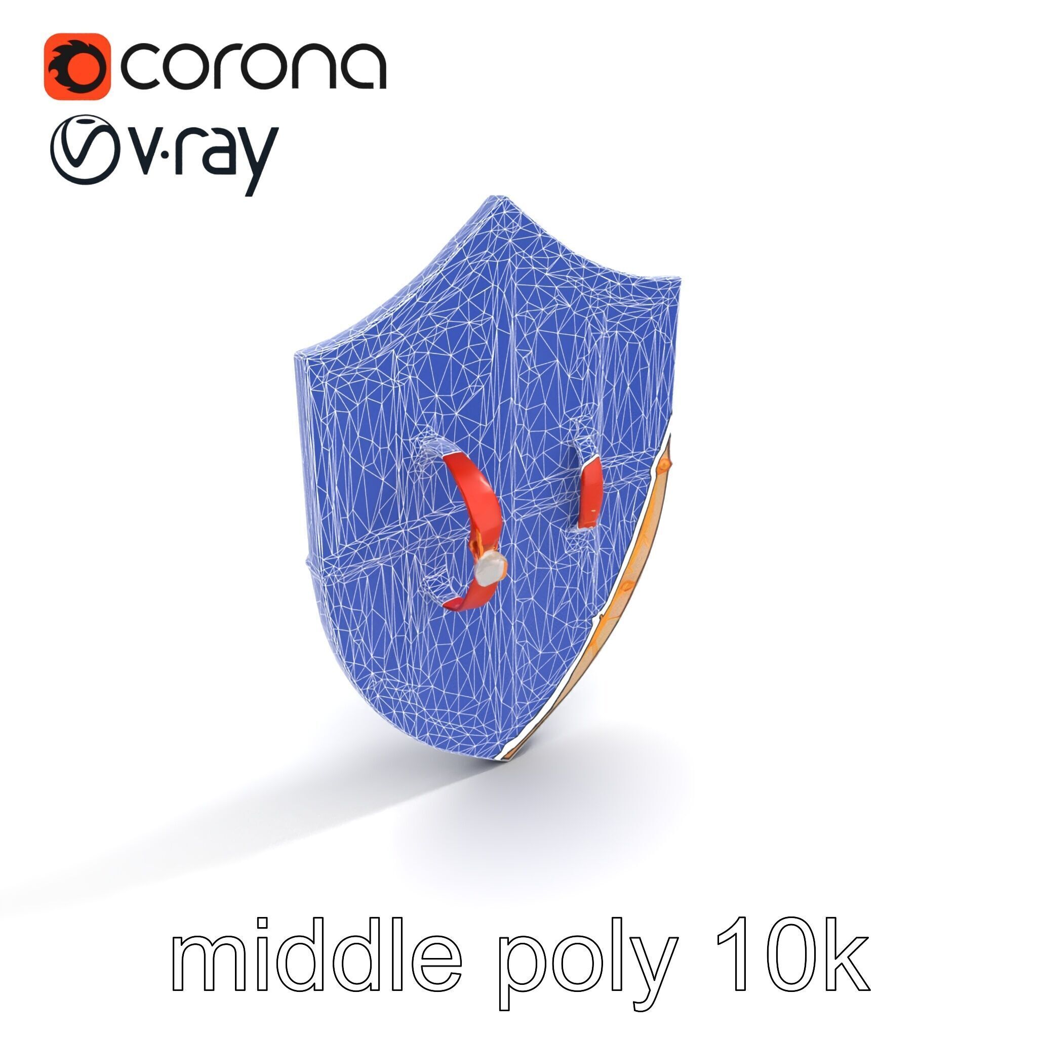 Majestic Crystal Wizards Shield model pack Low-poly 3D model_14