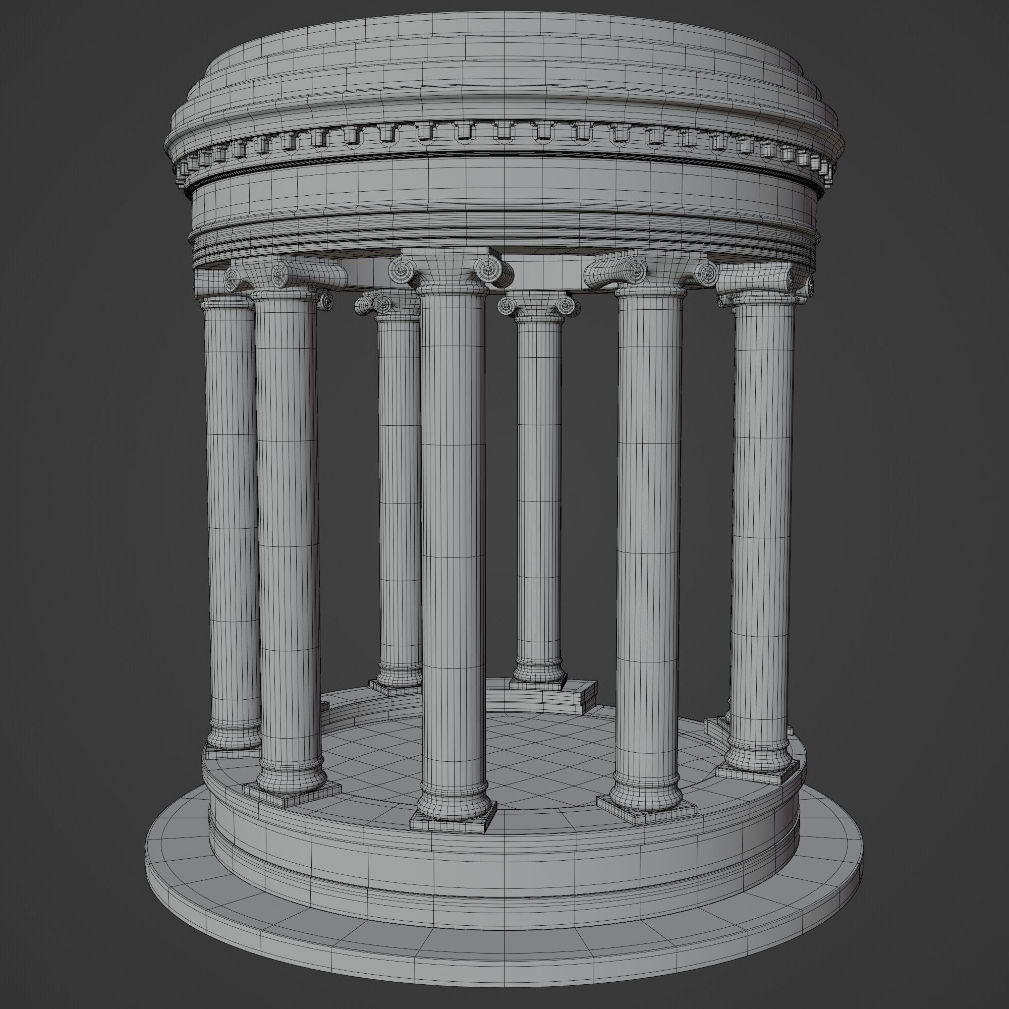 Sculpture Column 3D model_11