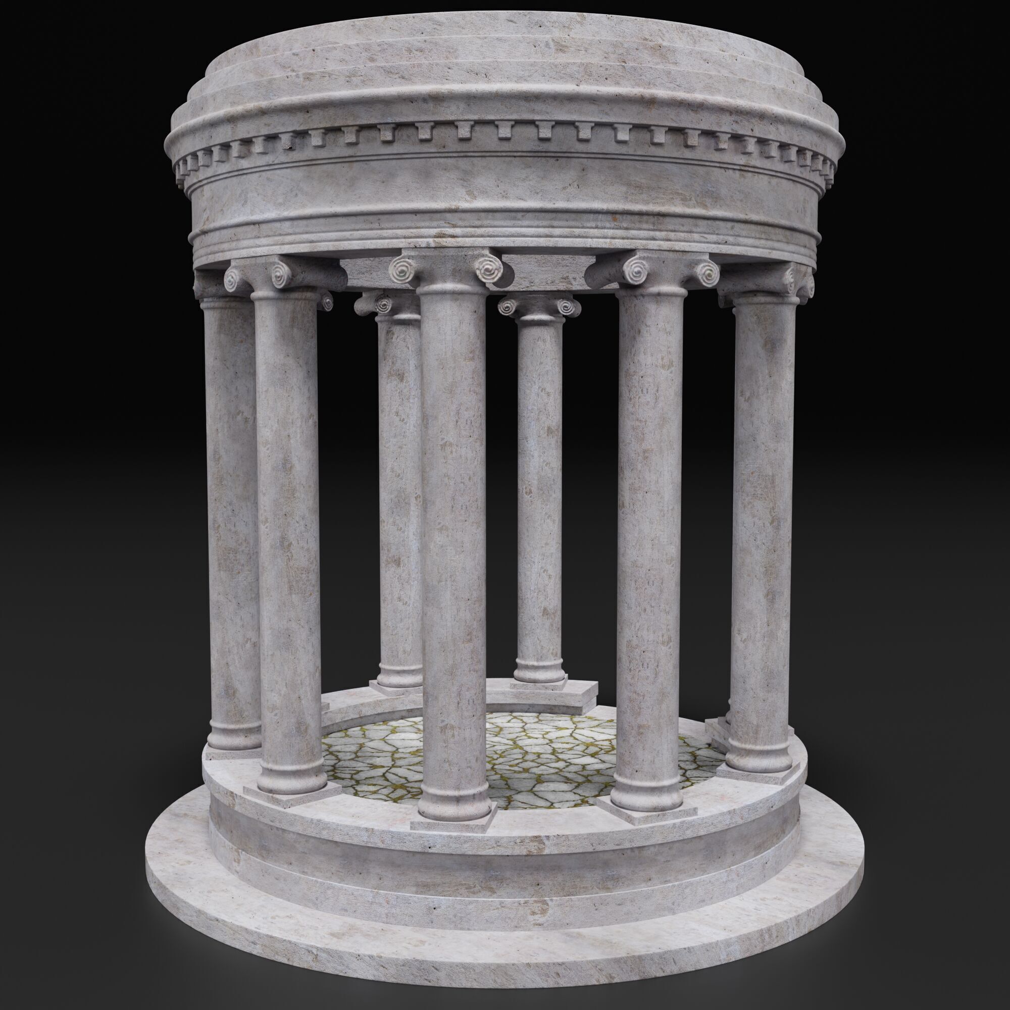 Sculpture Column 3D model_3