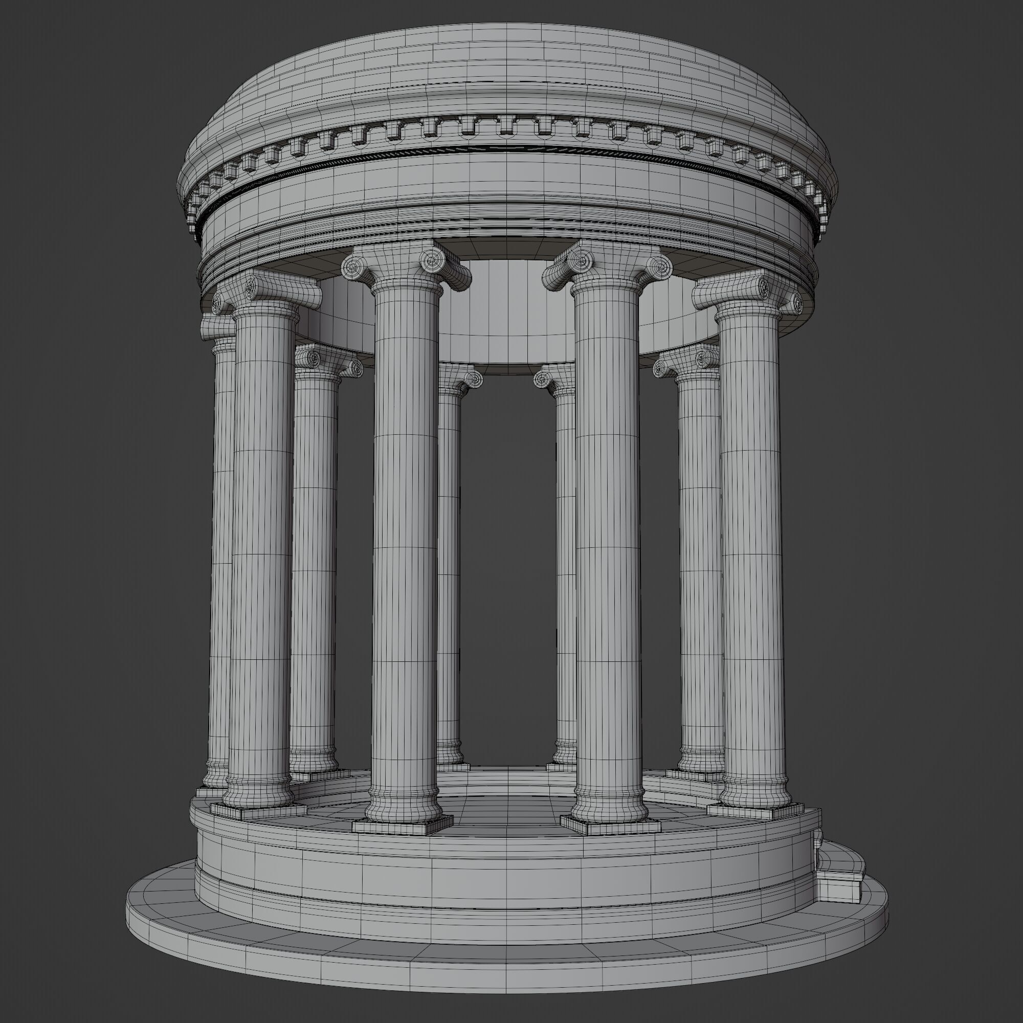 Sculpture Column 3D model_10