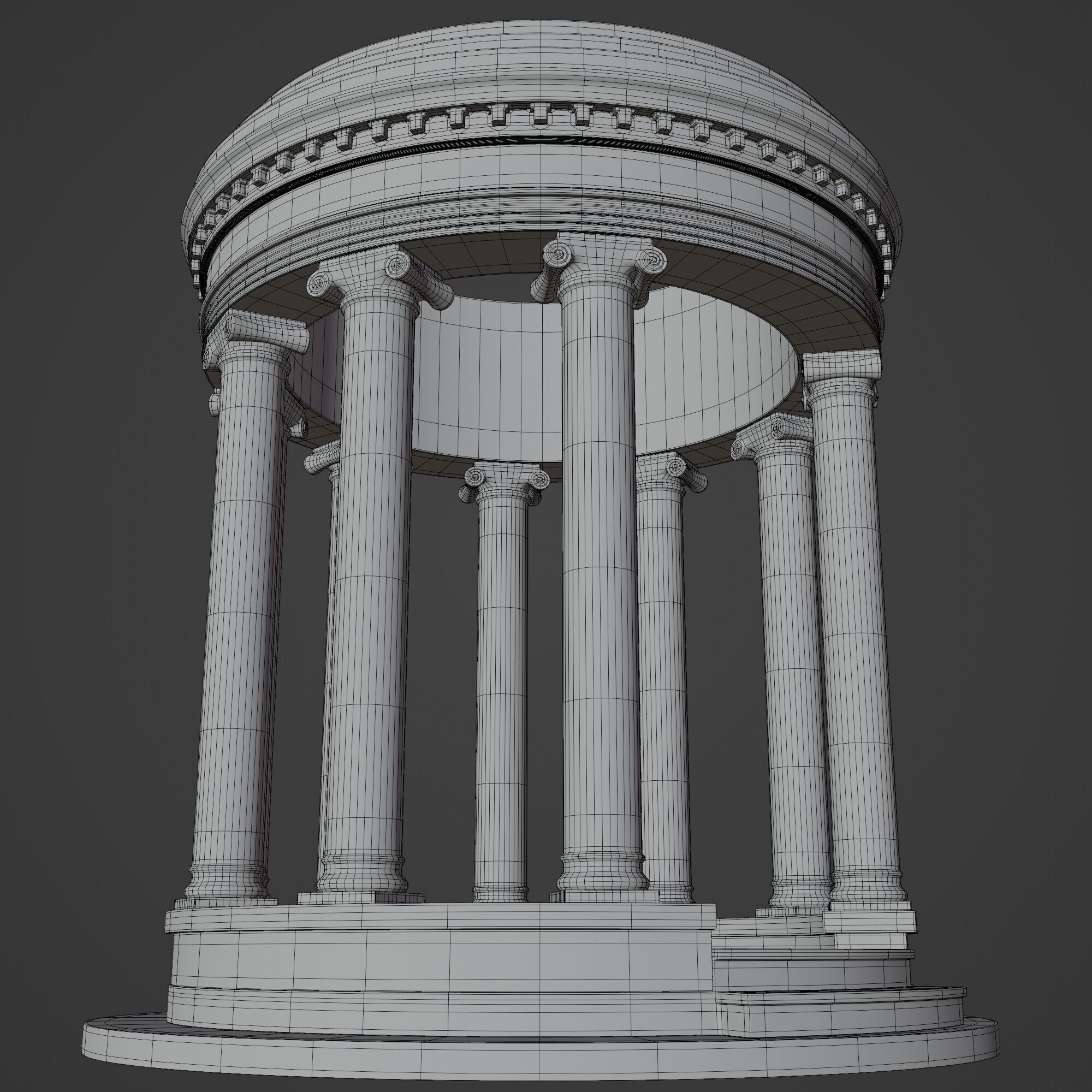 Sculpture Column 3D model_9