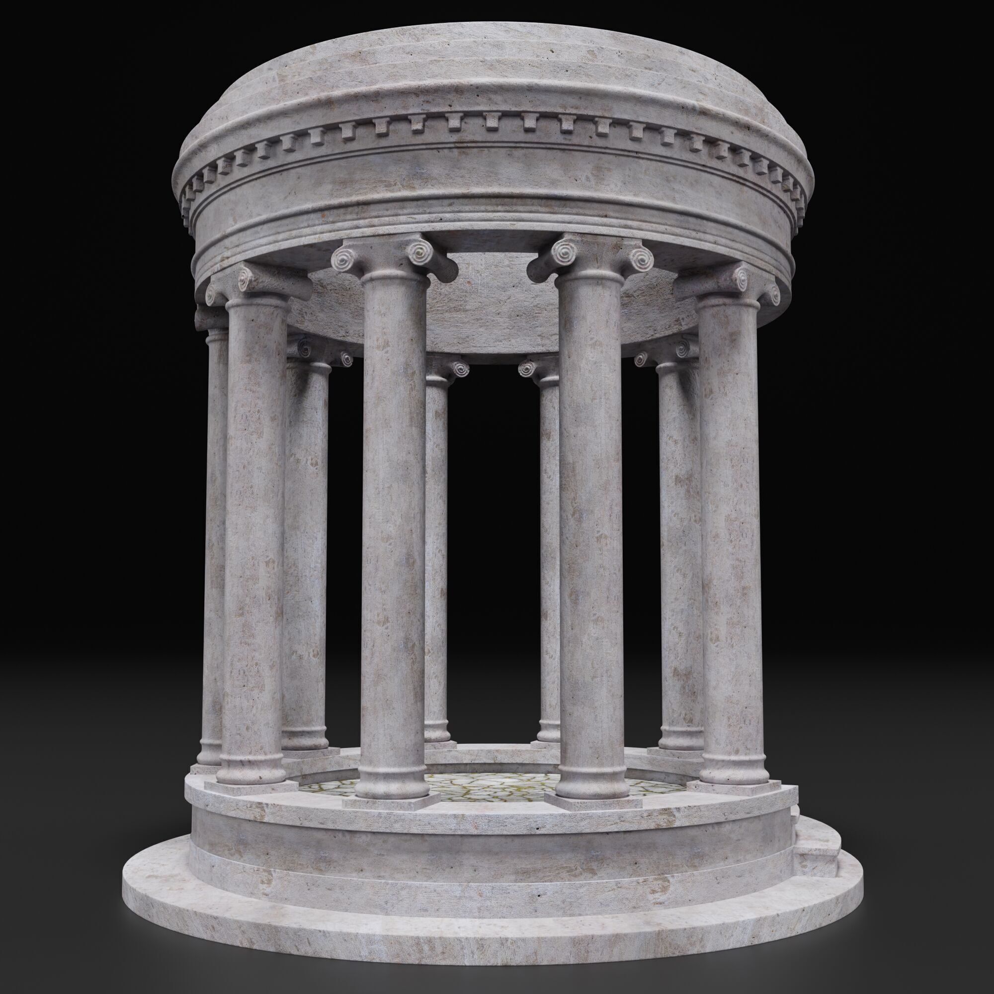 Sculpture Column 3D model_2