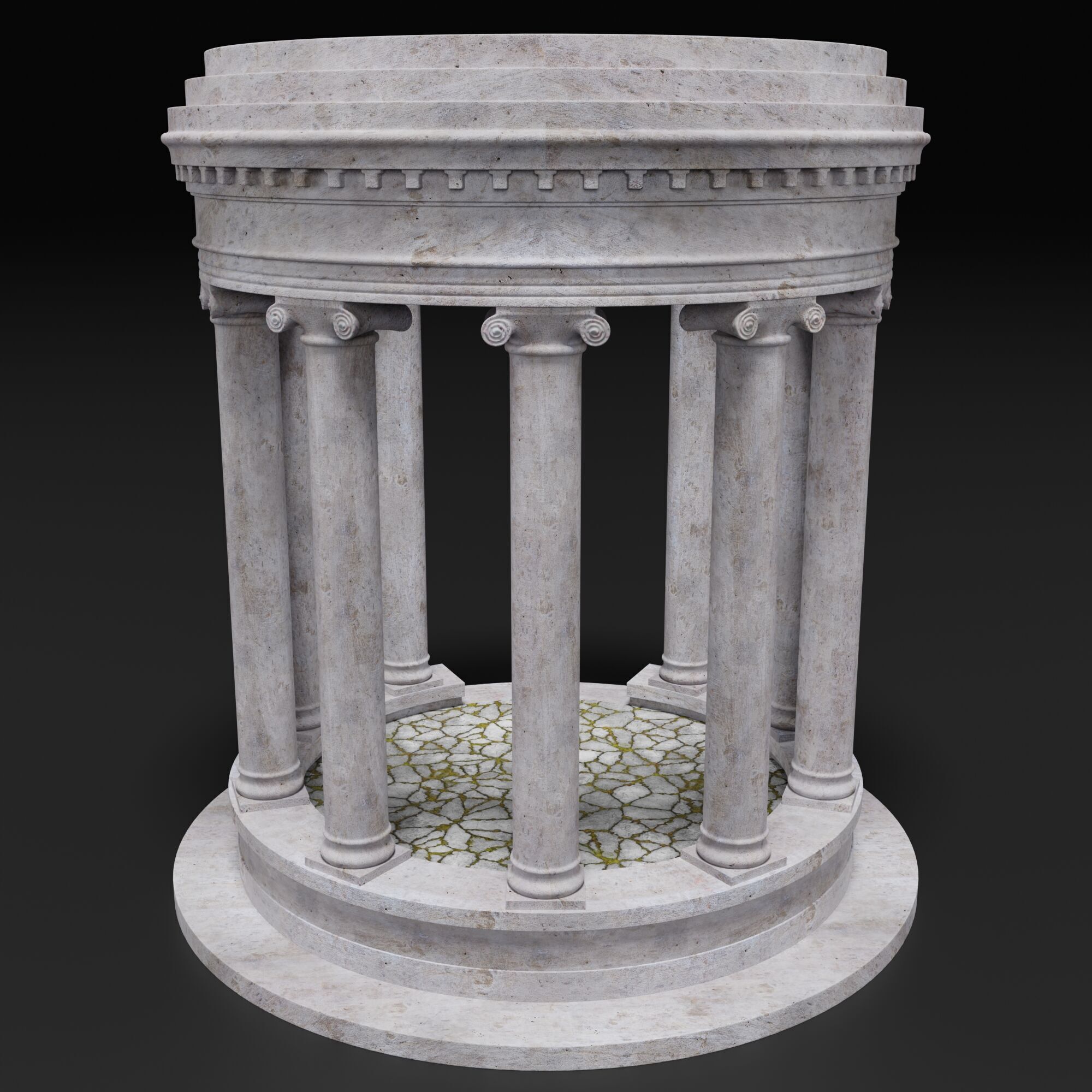 Sculpture Column 3D model_4