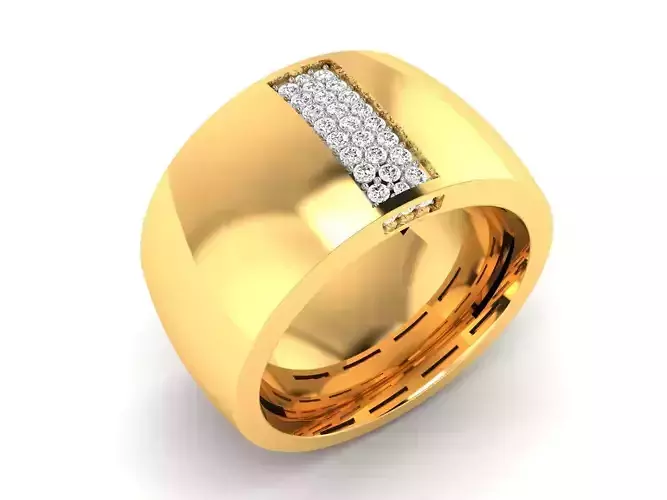 Mens Ring  Render 3dm STL OBJ FBX Details