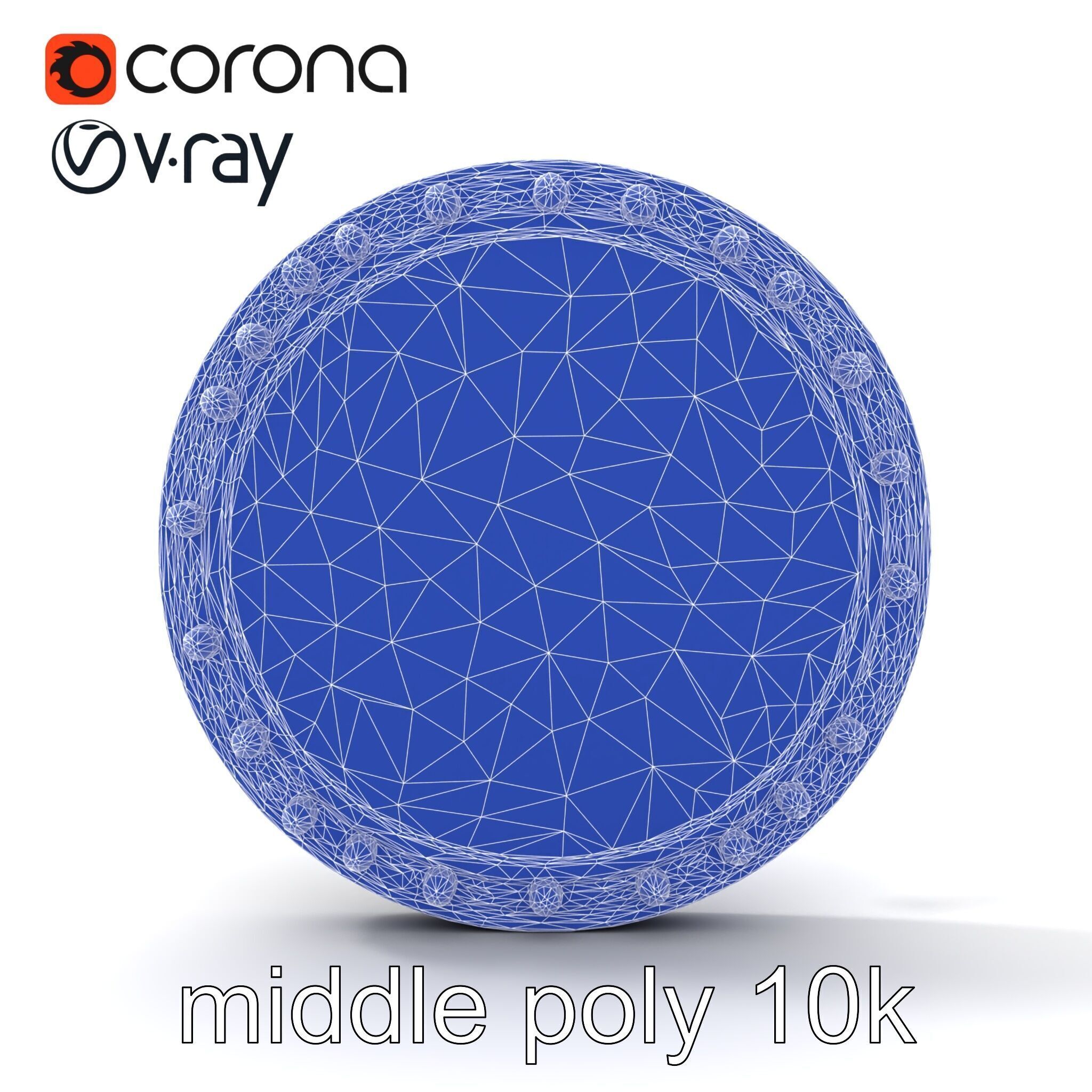 Magical Silver Shield with Turquoise Gemstones model pack Low-poly 3D model_19