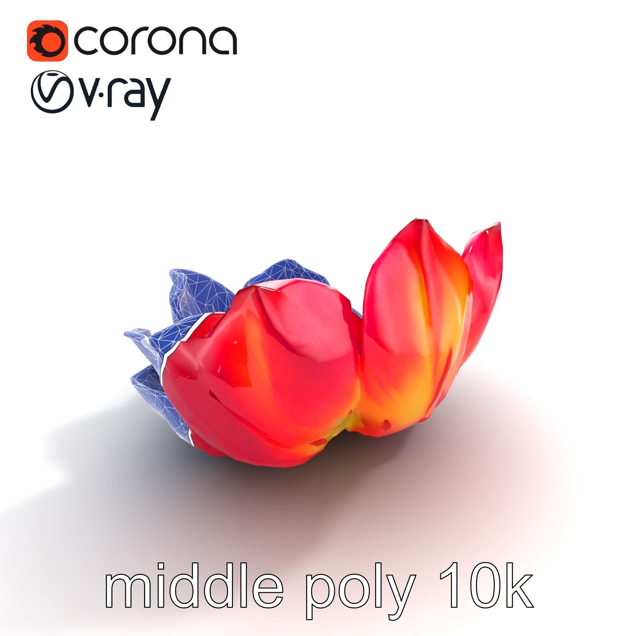 Magical Blooming Flora model pack Low-poly 3D model_11
