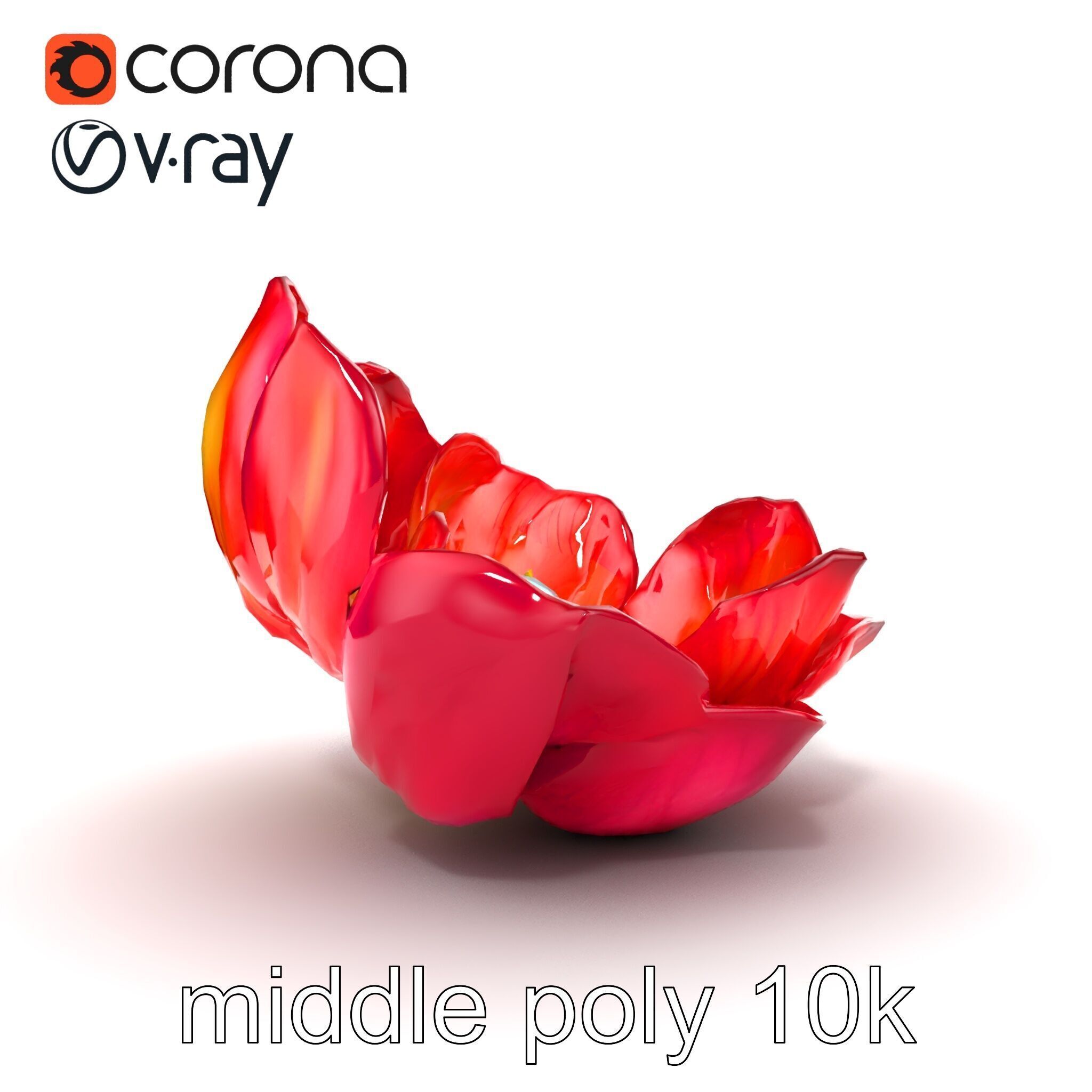 Magical Blooming Flora model pack Low-poly 3D model_22
