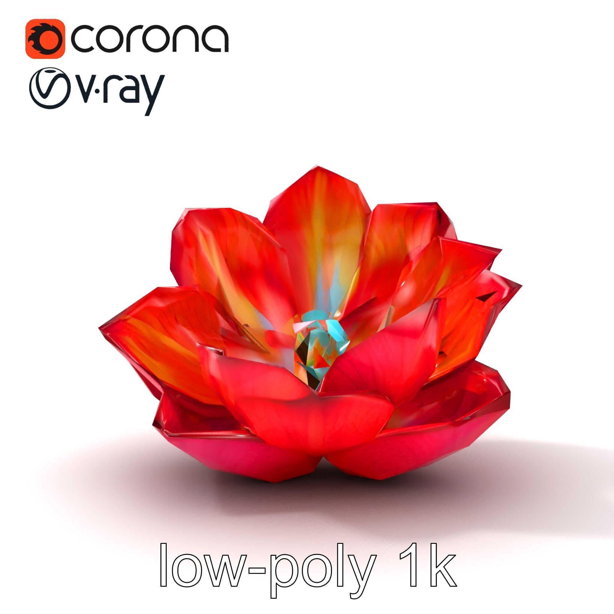 Magical Blooming Flora model pack Low-poly 3D model_31