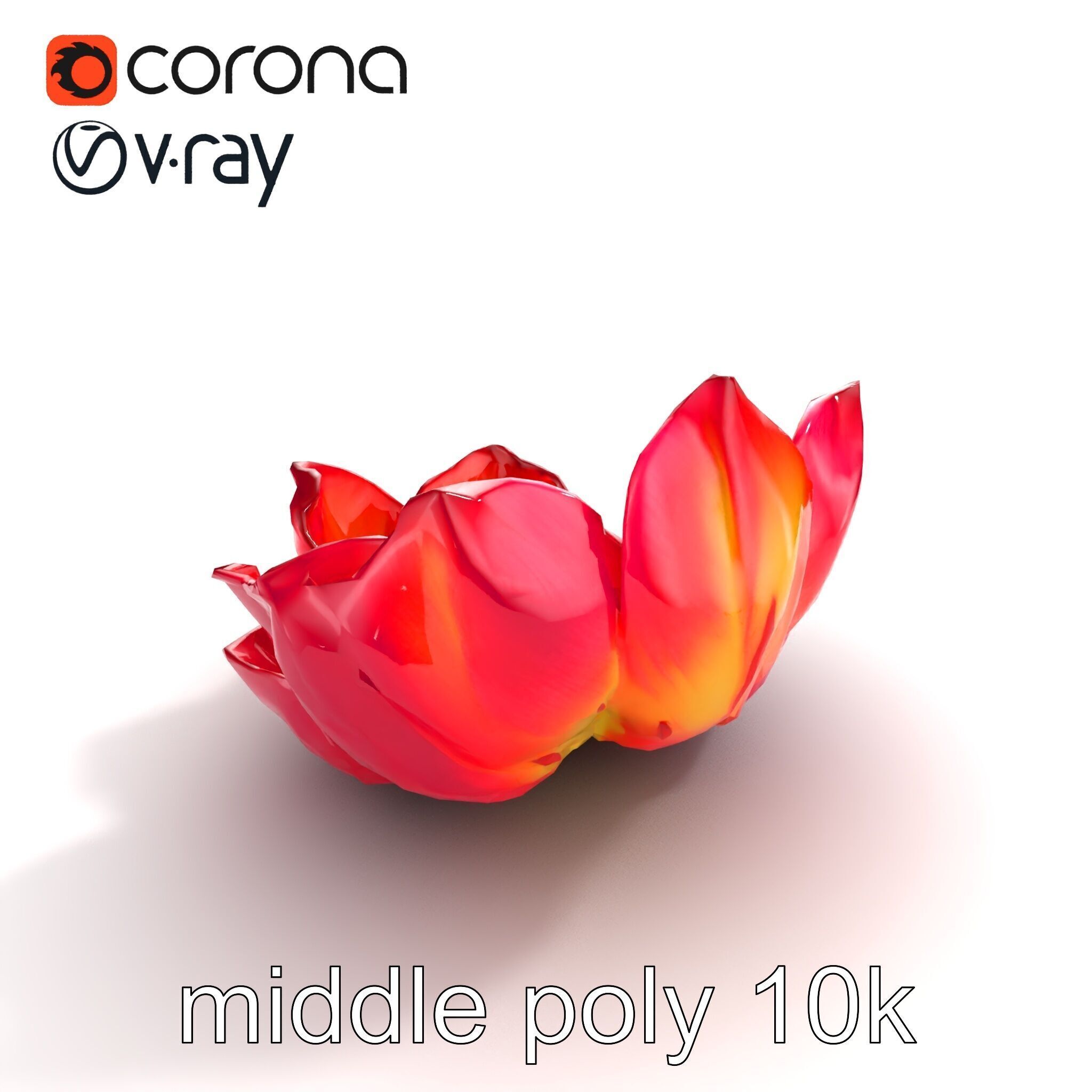 Magical Blooming Flora model pack Low-poly 3D model_8