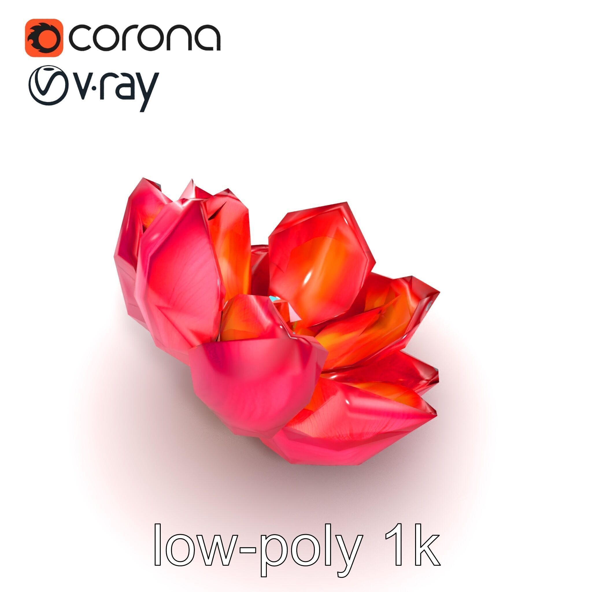 Magical Blooming Flora model pack Low-poly 3D model_29