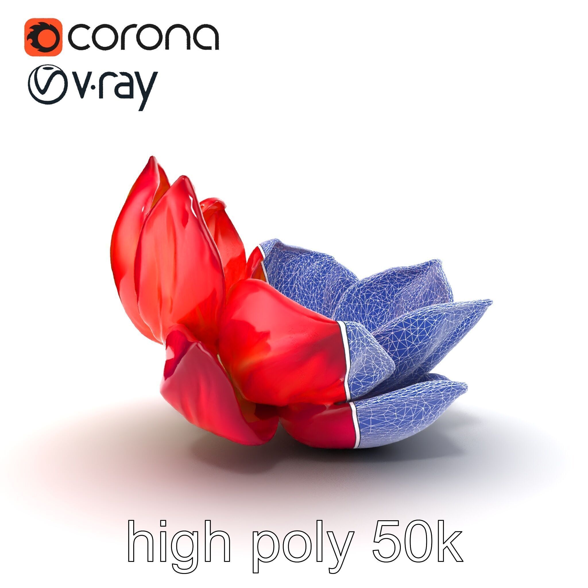 Magical Blooming Flora model pack Low-poly 3D model_21