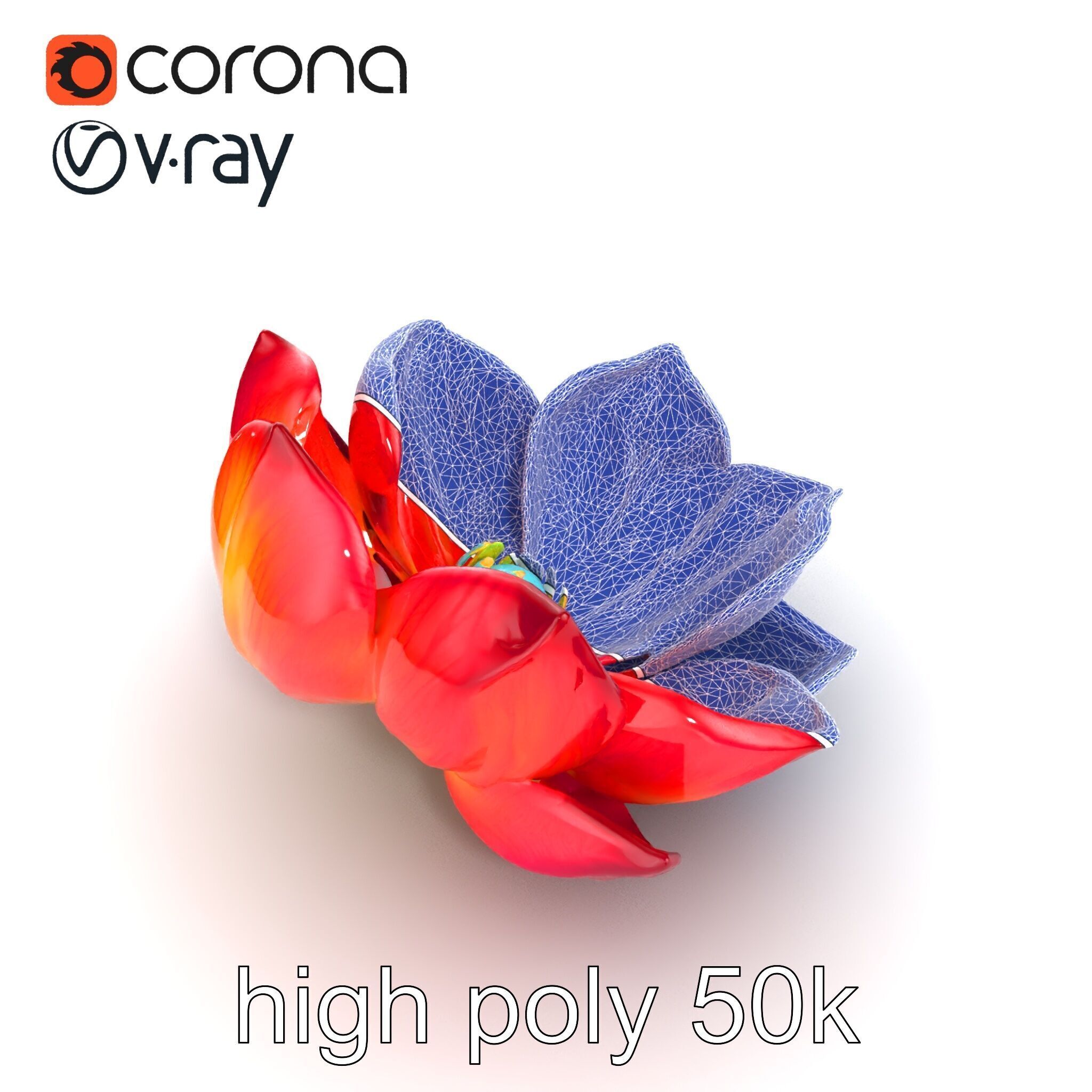 Magical Blooming Flora model pack Low-poly 3D model_28
