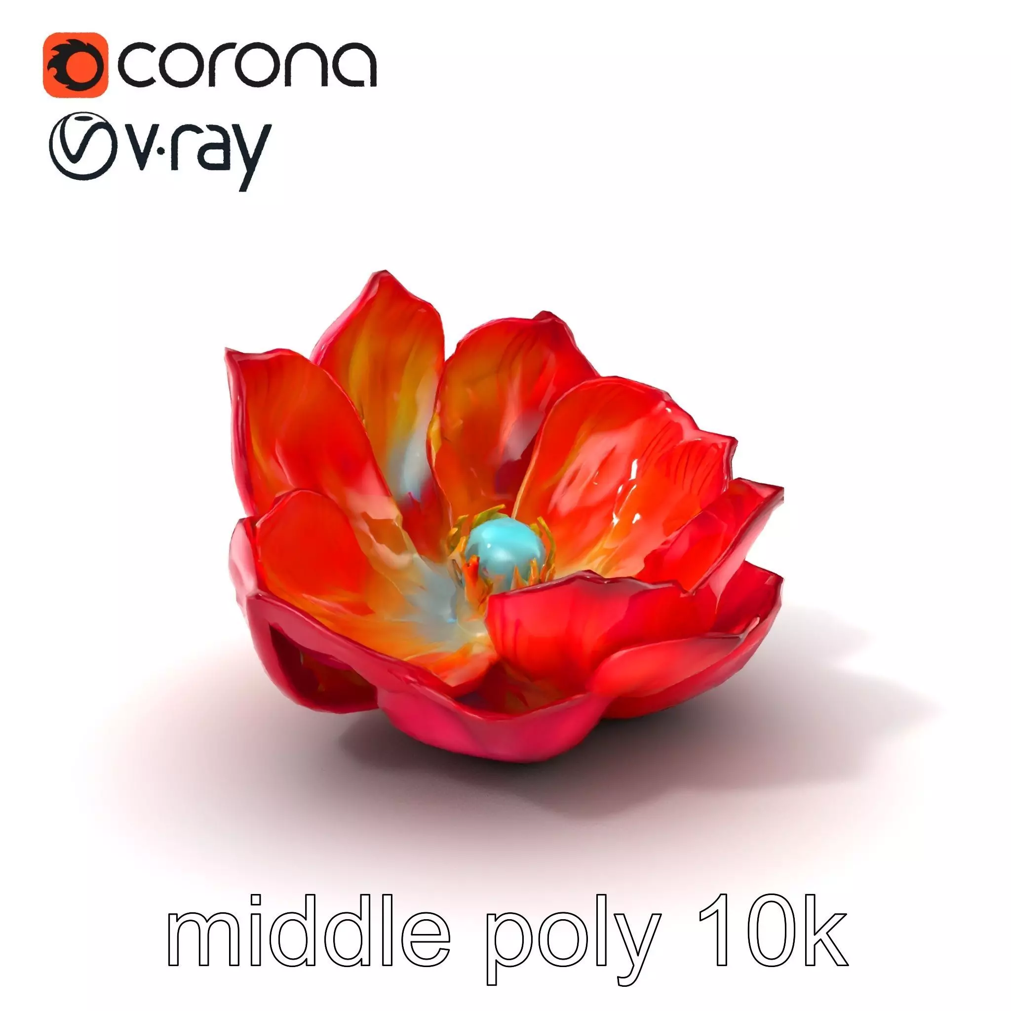 Magical Blooming Flora model pack Low-poly 3D model_0