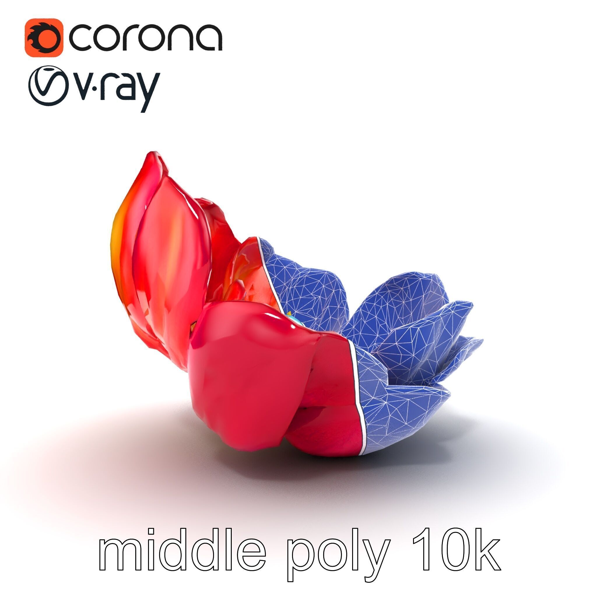 Magical Blooming Flora model pack Low-poly 3D model_27