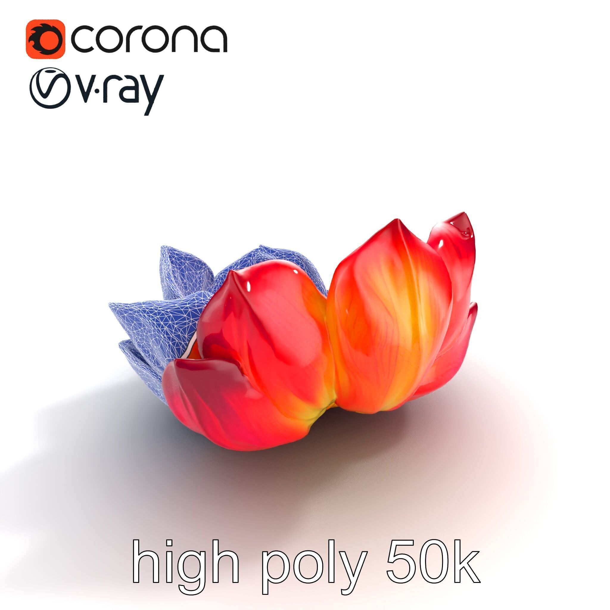 Magical Blooming Flora model pack Low-poly 3D model_13