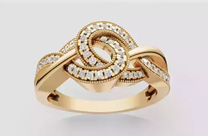 Jewelry 3D Models with render and 3dm  stl - R-3832