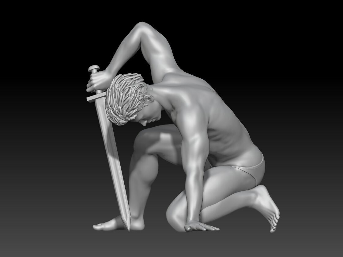 Male Pose References Drawing and Painting Inspiration 3 3D print model_1