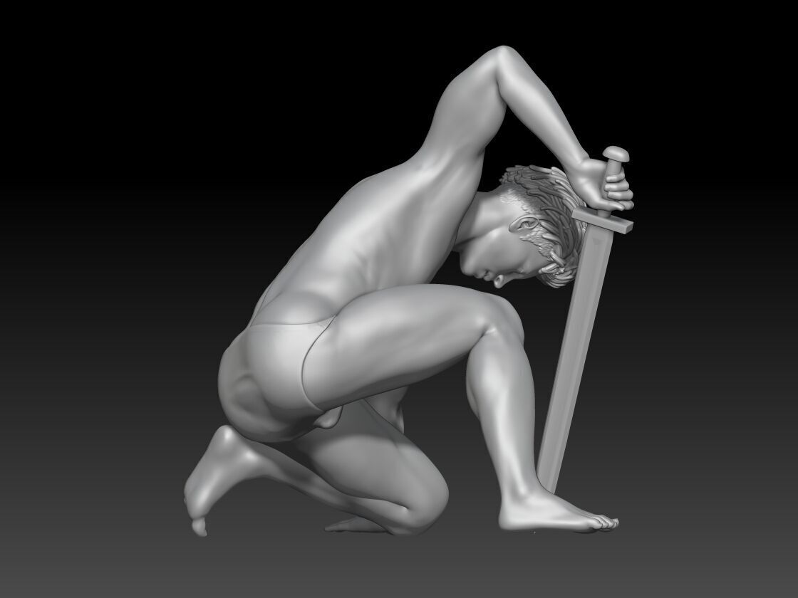 Male Pose References Drawing and Painting Inspiration 3 3D print model_2
