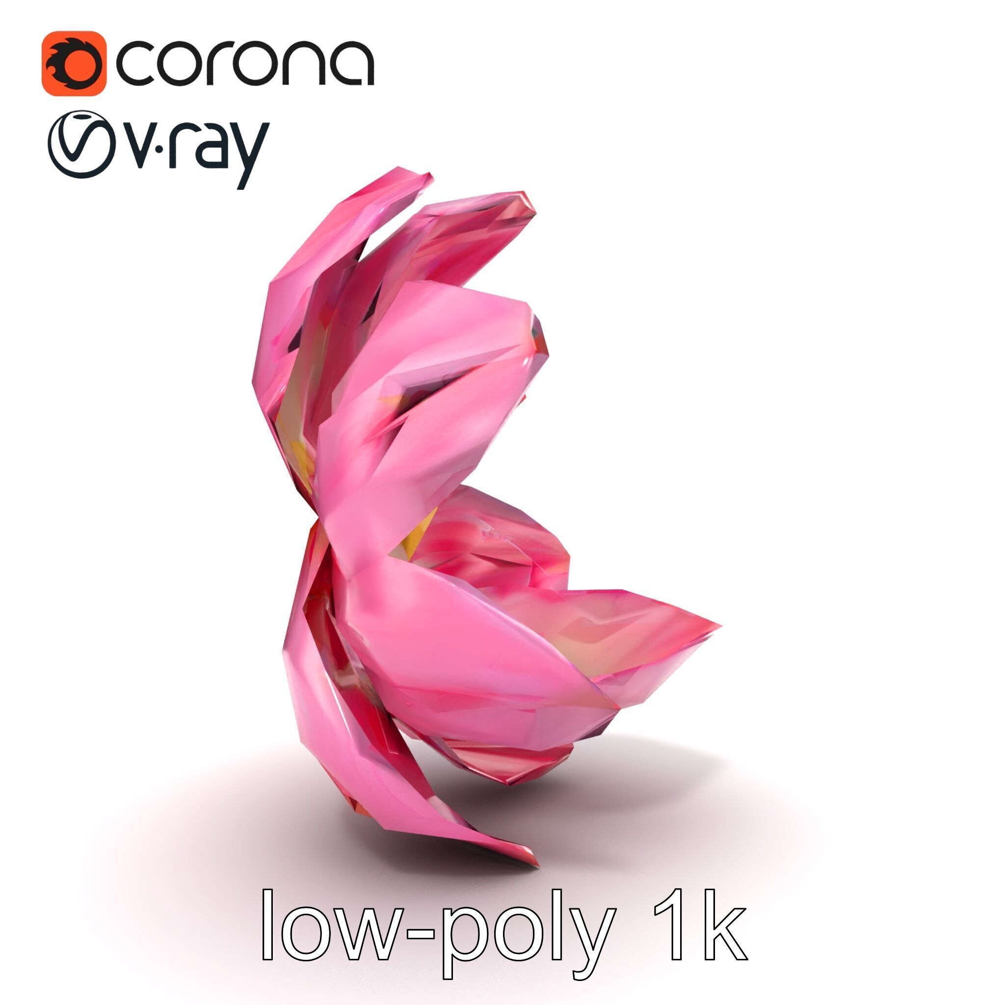 Shimmering Blossom With Panchromatic Petals model pack Low-poly 3D model_29