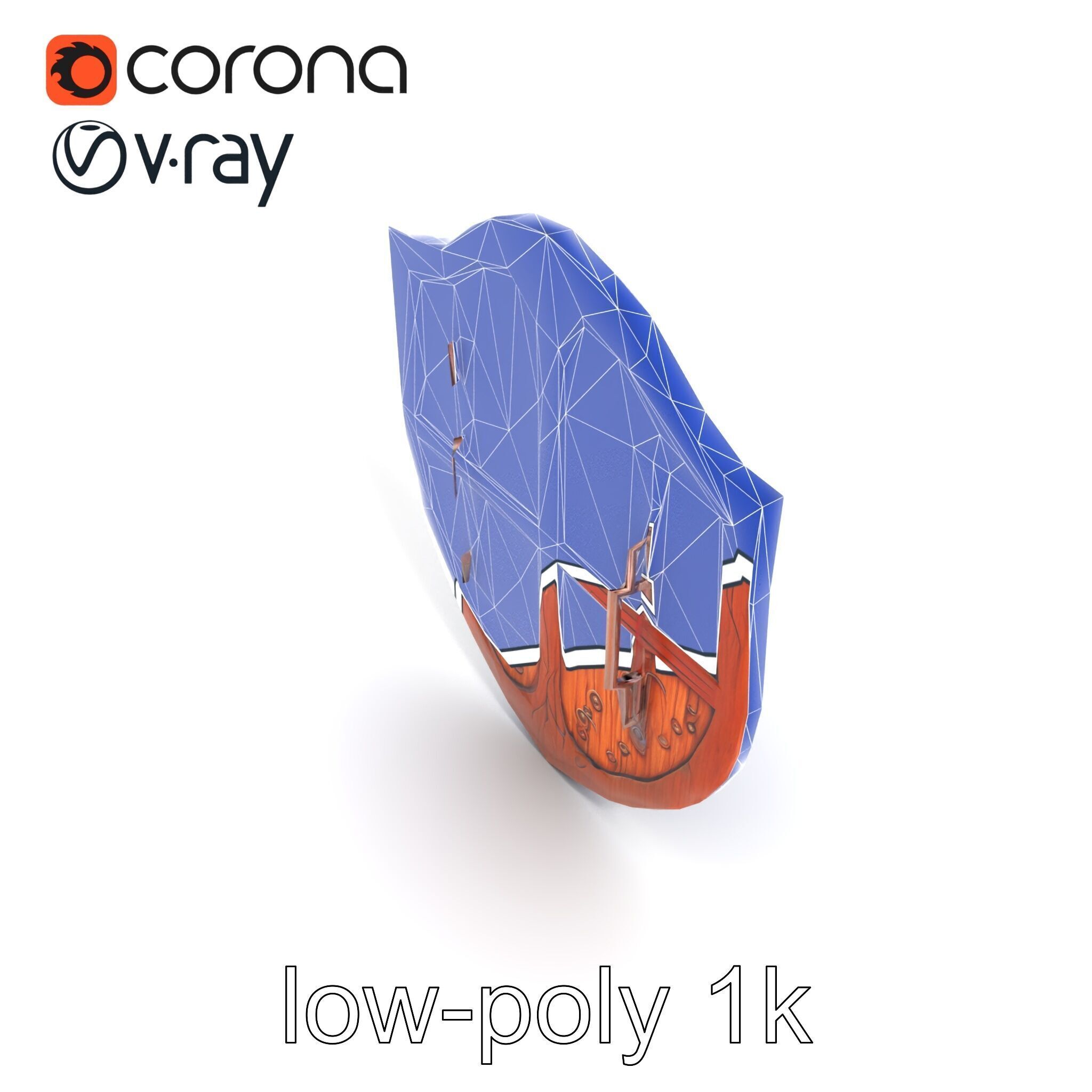 Mahogany Ruby Encrusted Shield model pack Low-poly 3D model_21