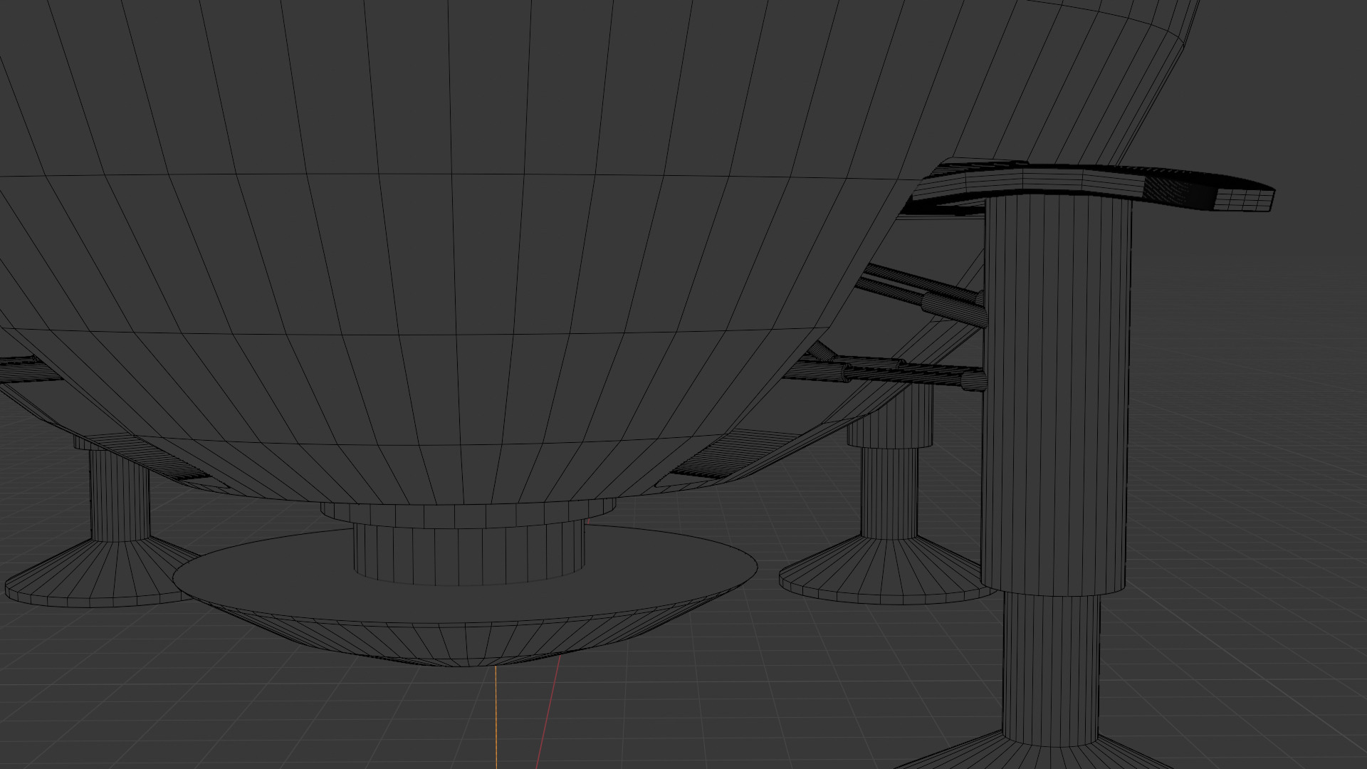 Dragon ball z Capsule corp spaceship 3D model_12