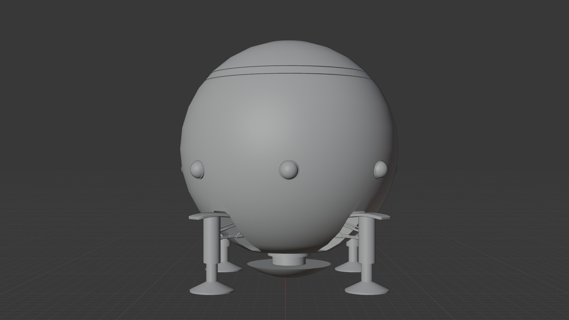 Dragon ball z Capsule corp spaceship 3D model_7