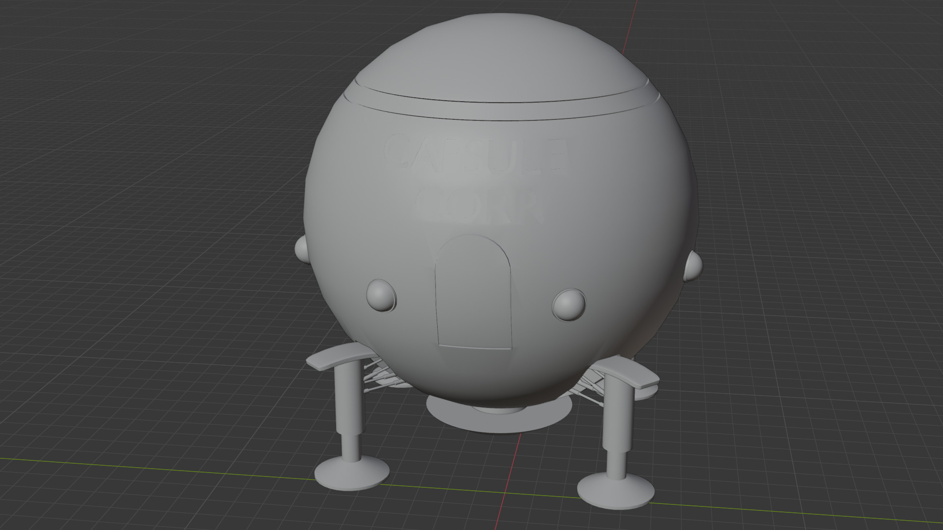 Dragon ball z Capsule corp spaceship 3D model_5