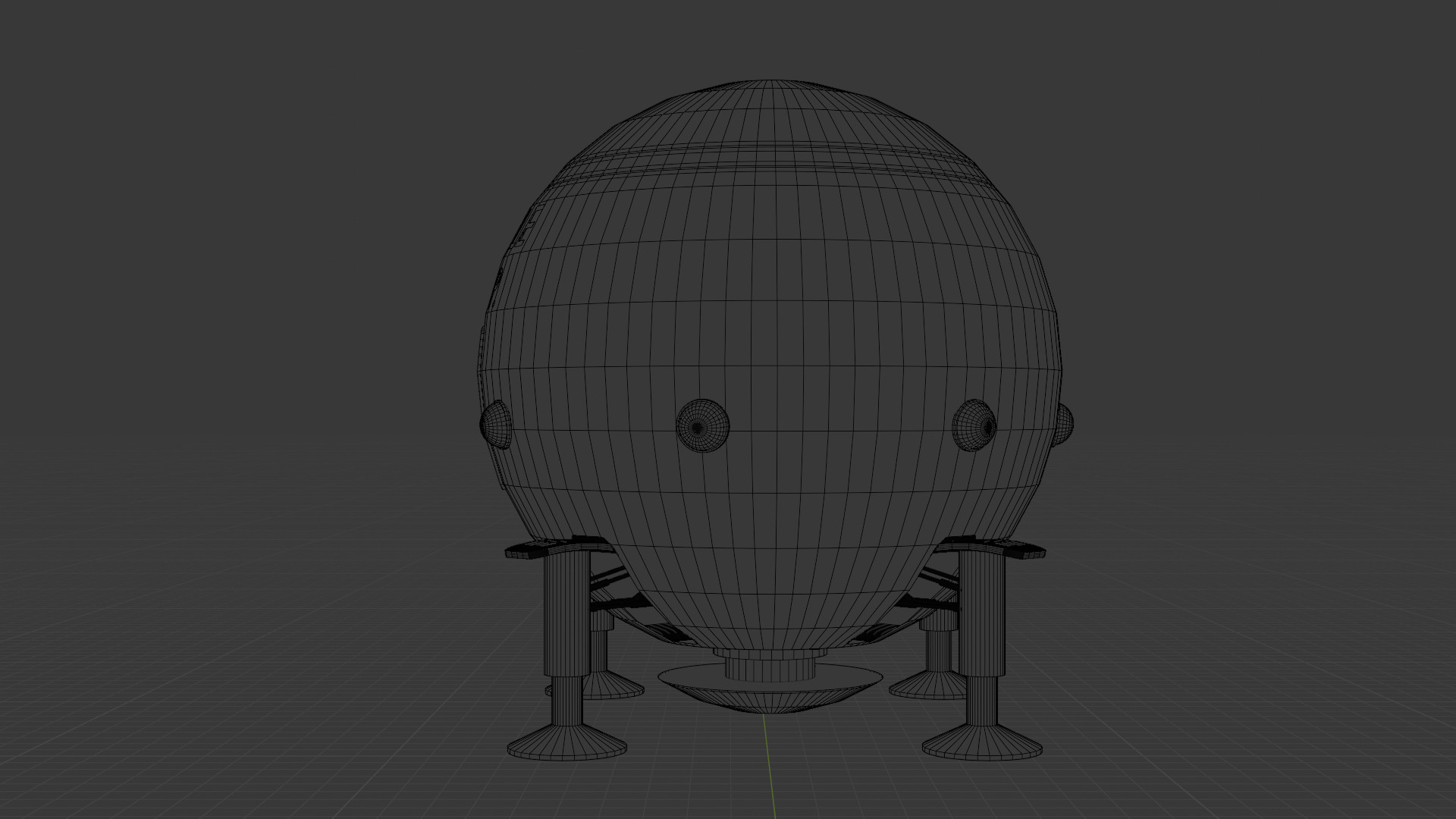 Dragon ball z Capsule corp spaceship 3D model_14