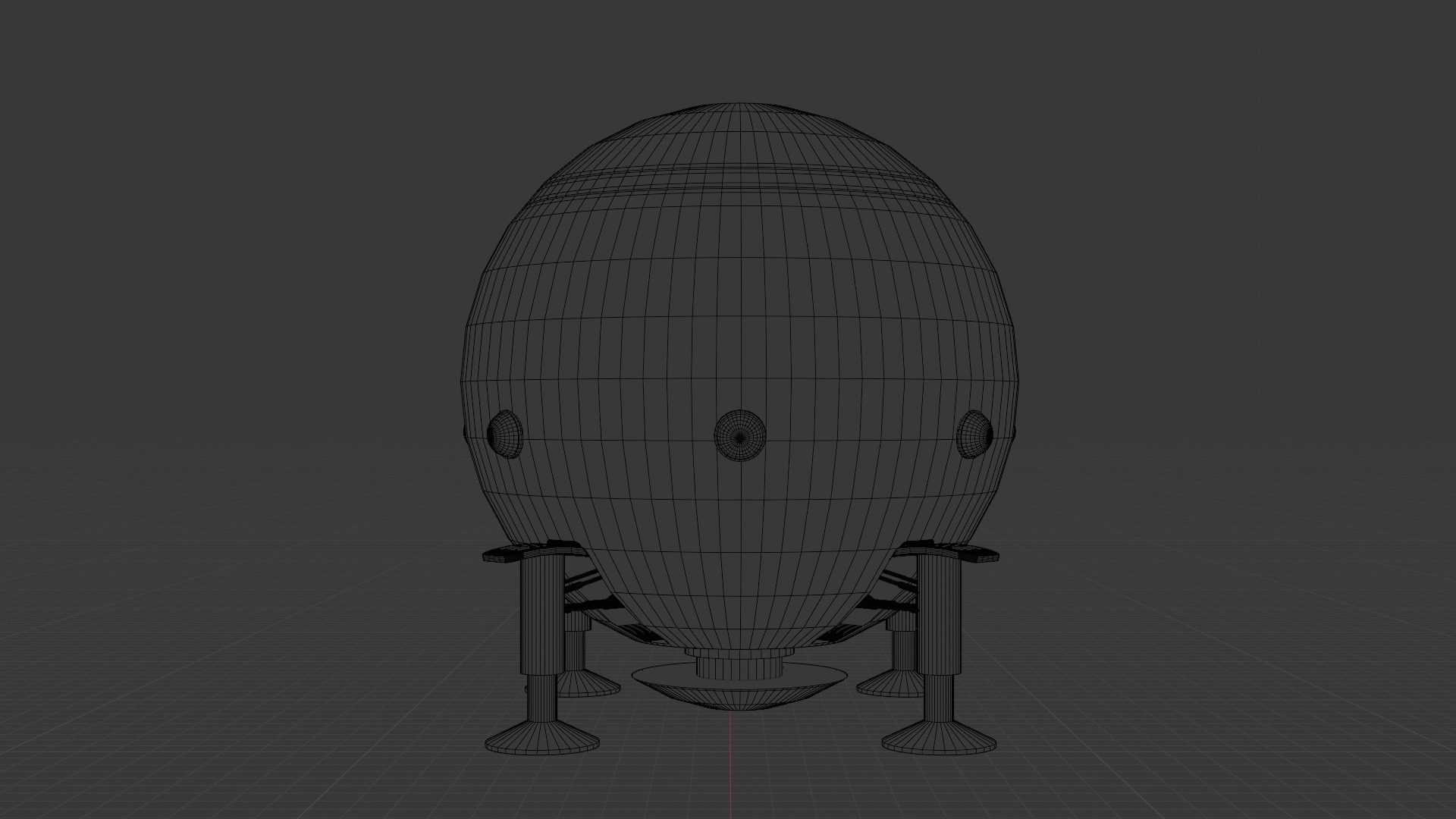 Dragon ball z Capsule corp spaceship 3D model_13