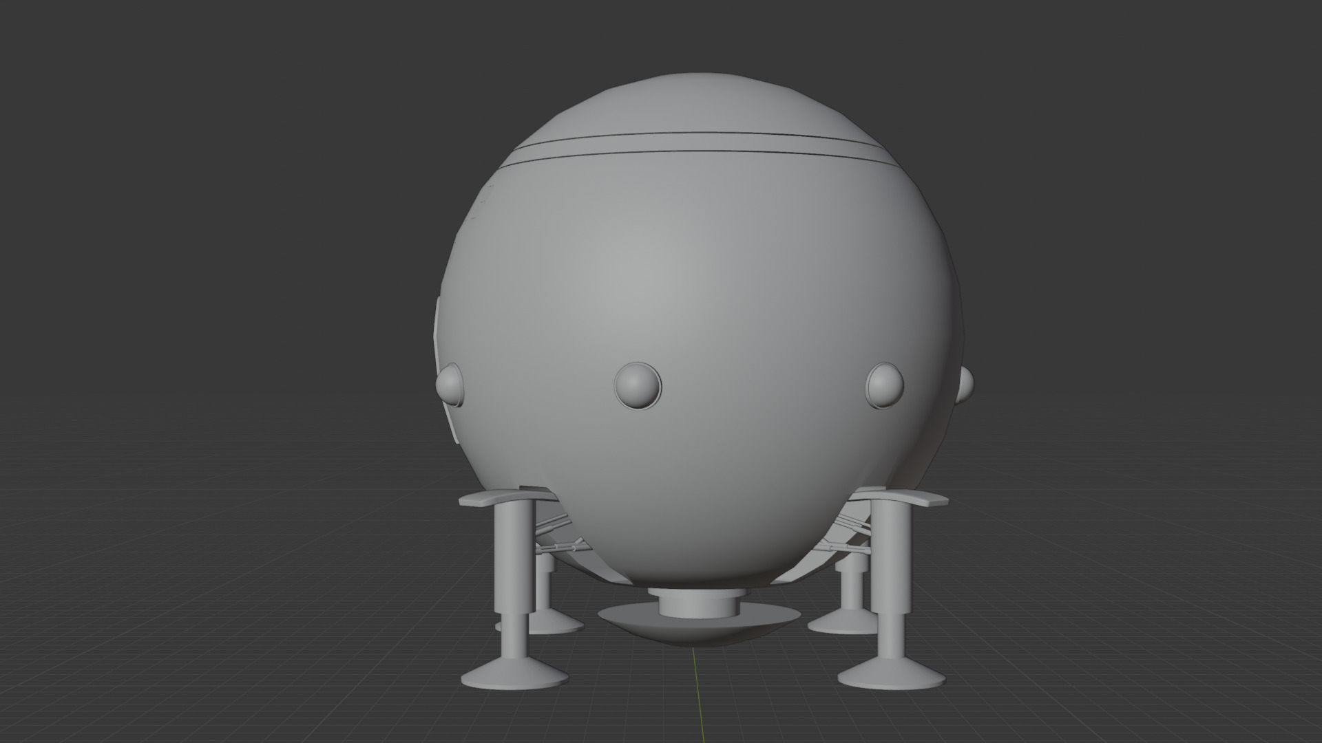 Dragon ball z Capsule corp spaceship 3D model_8