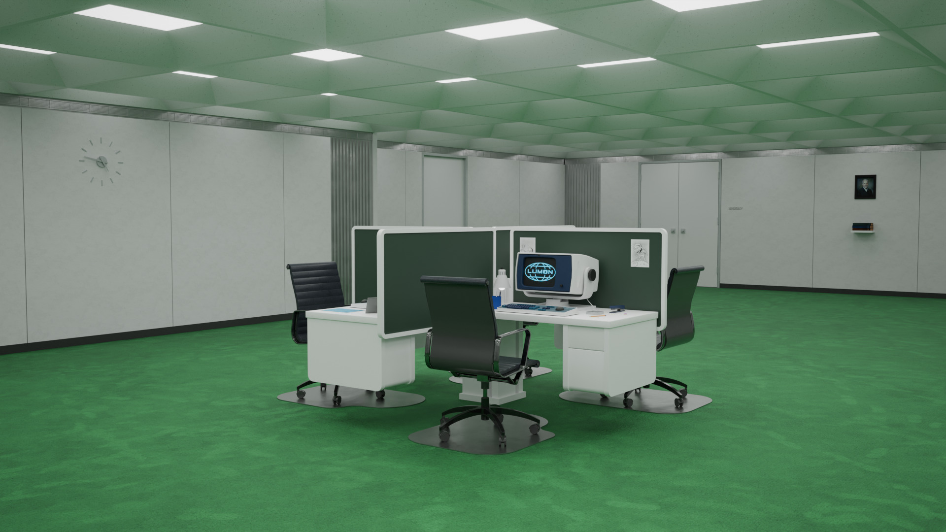 Severance Office 3D model_4