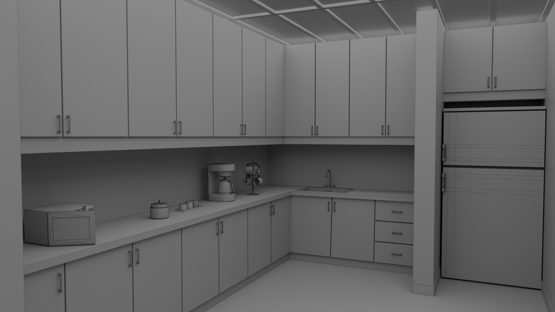 Severance Office 3D model_21