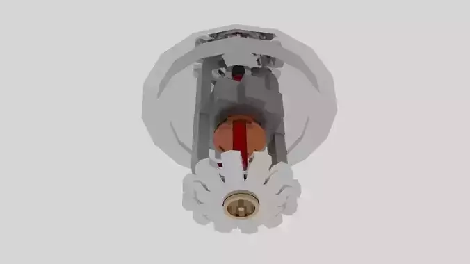 Fire Sprinkler Low-poly 3D model
