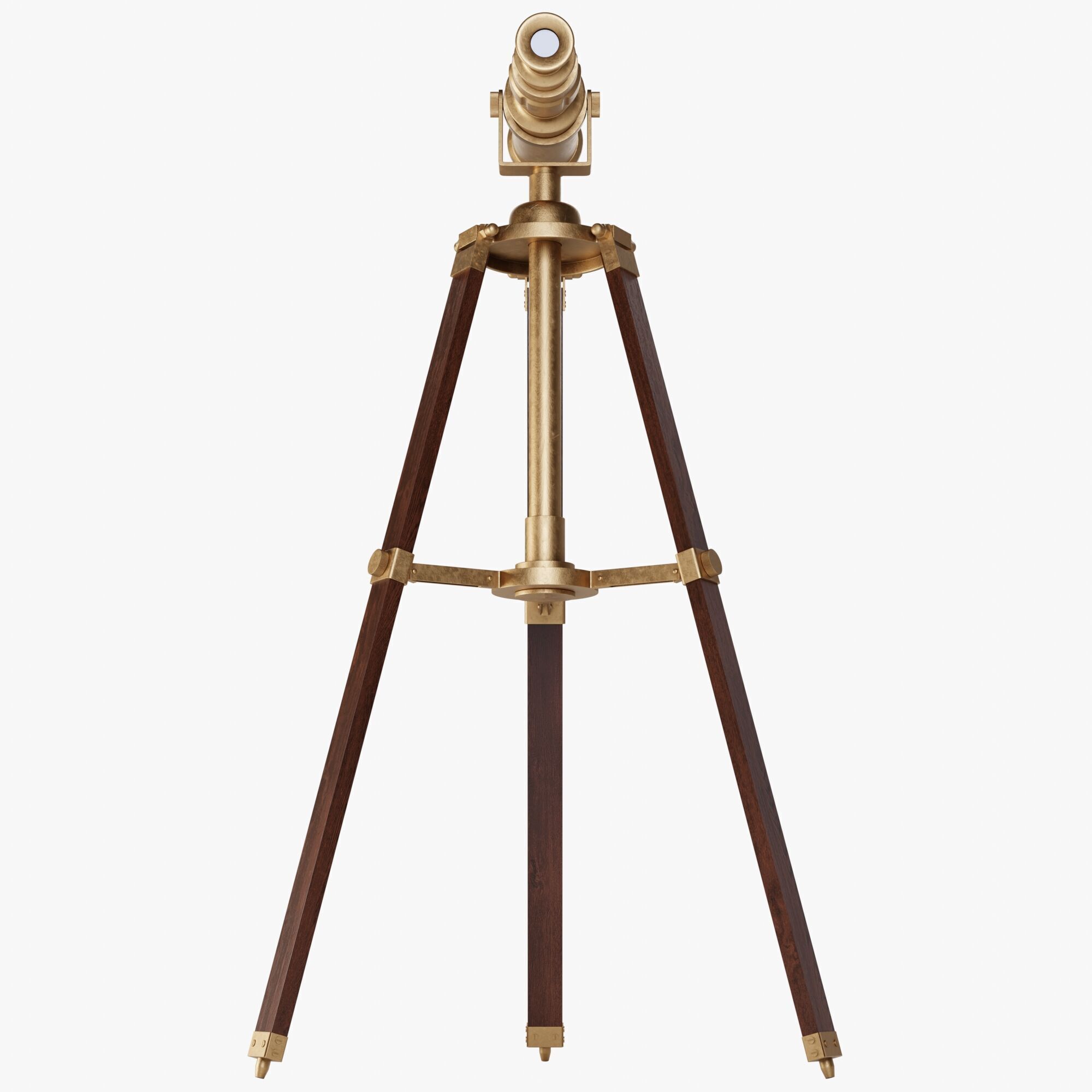 Vintage Telescope 3D model_7