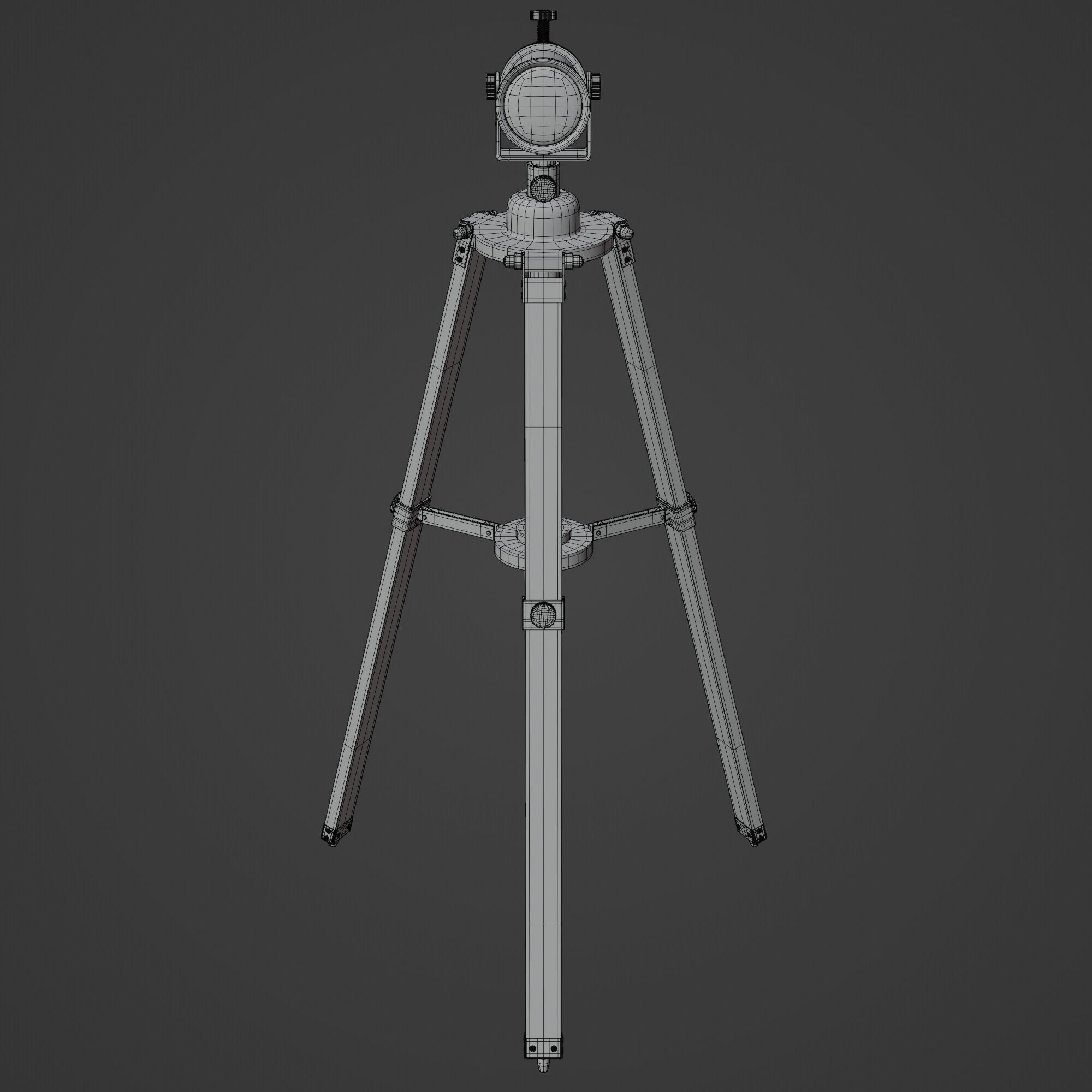 Vintage Telescope 3D model_11