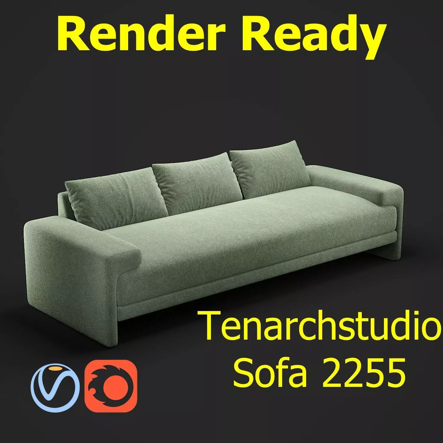 Tenarchstudio Camden sofa render ready 3D model