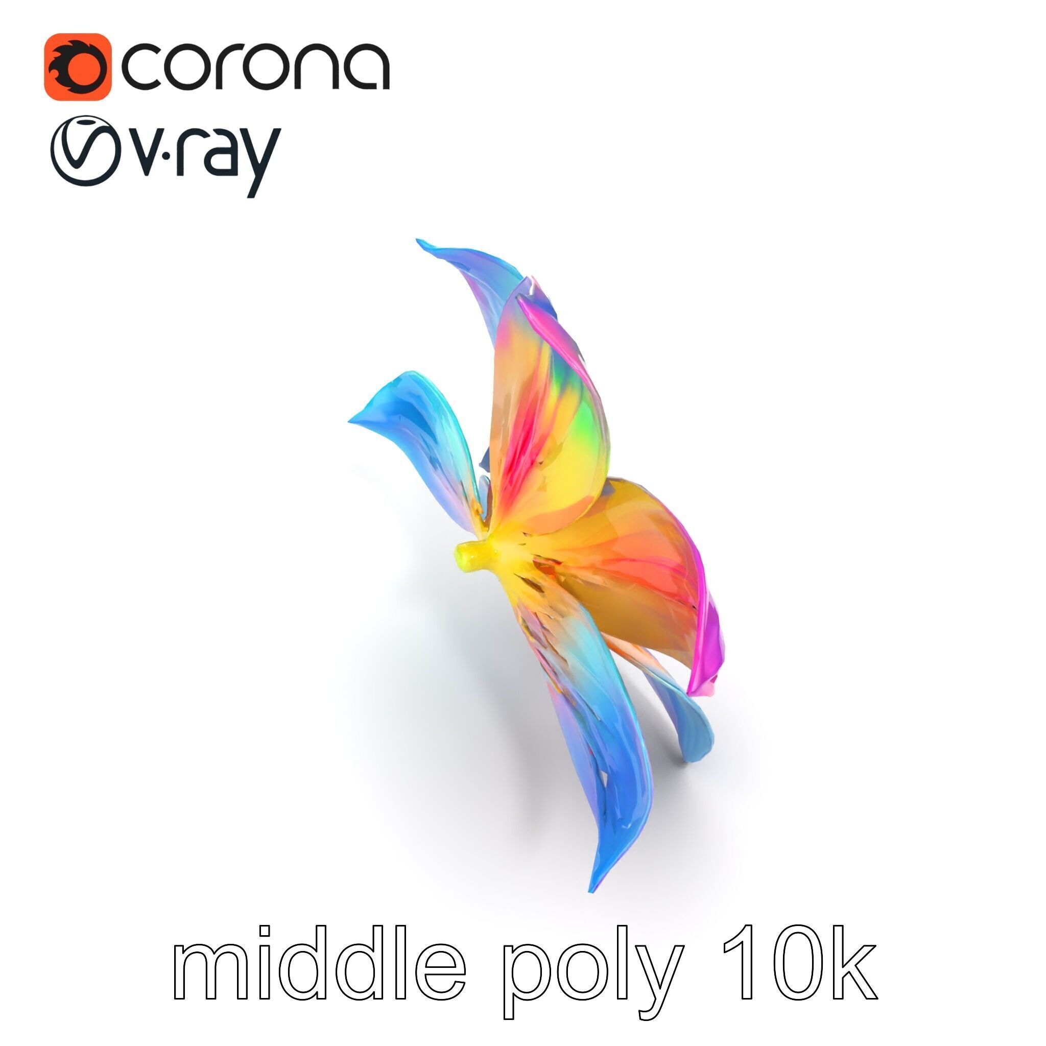 Mythical Phoenix Motif Treasure Chest model pack Low-poly 3D model_13