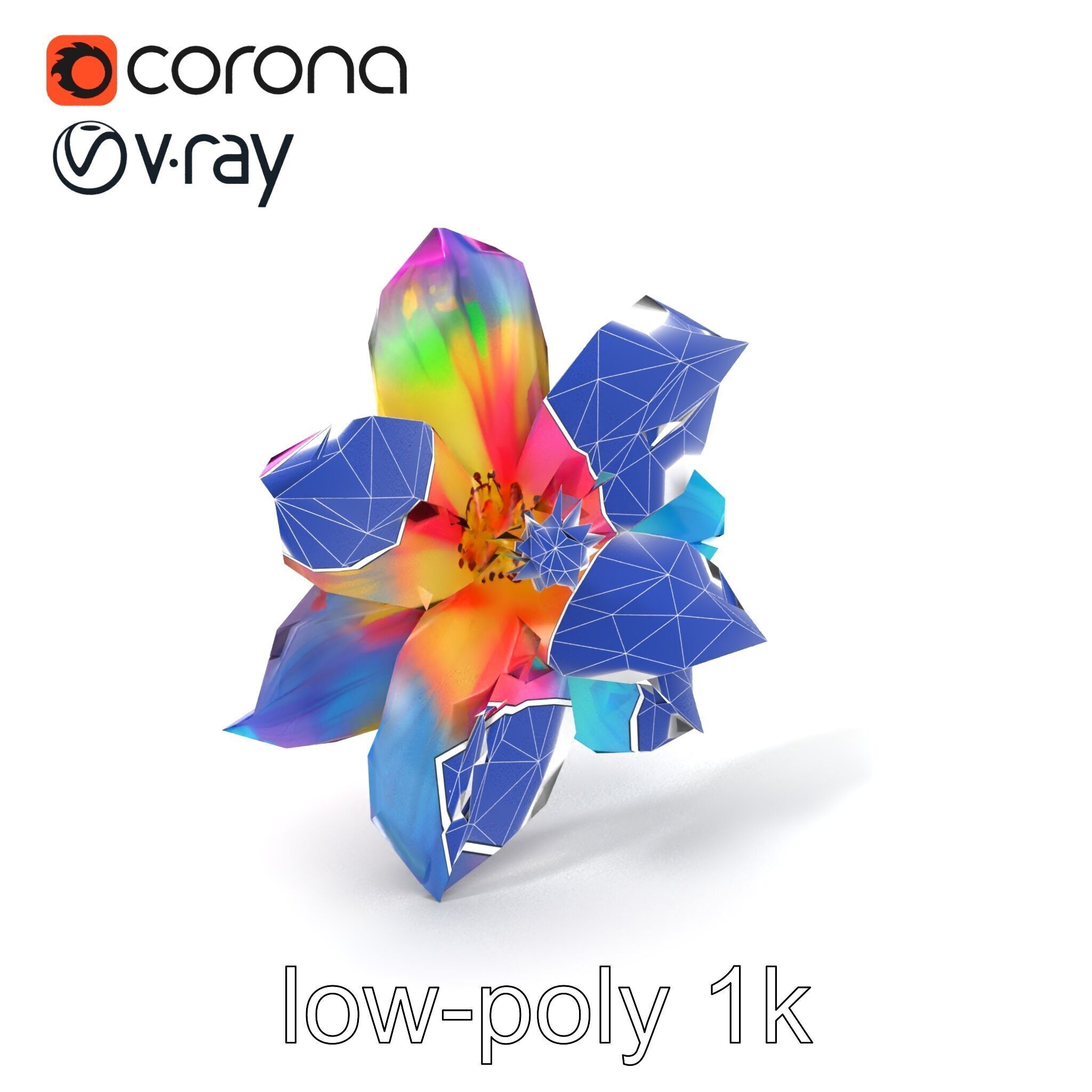 Mythical Phoenix Motif Treasure Chest model pack Low-poly 3D model_7