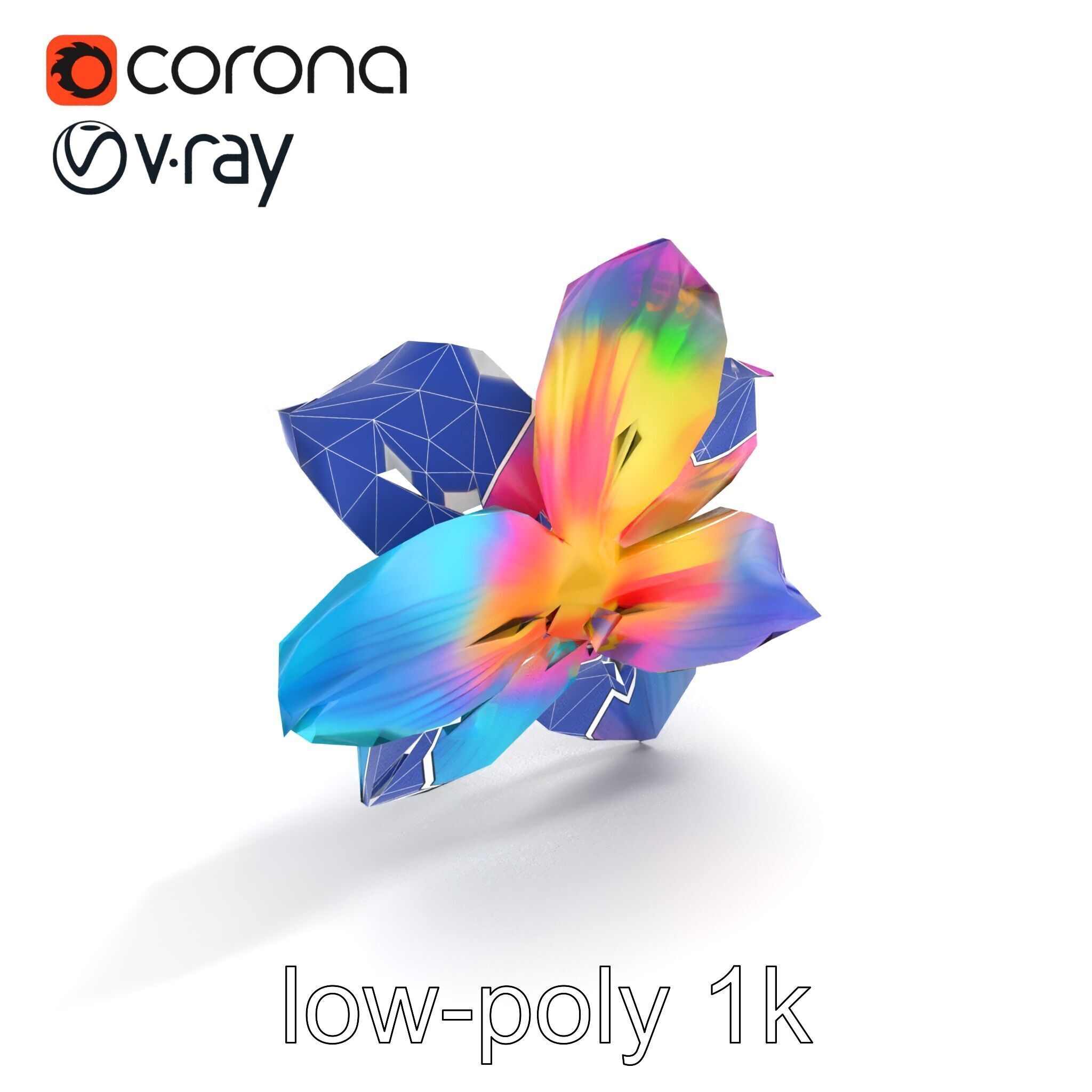 Mythical Phoenix Motif Treasure Chest model pack Low-poly 3D model_11