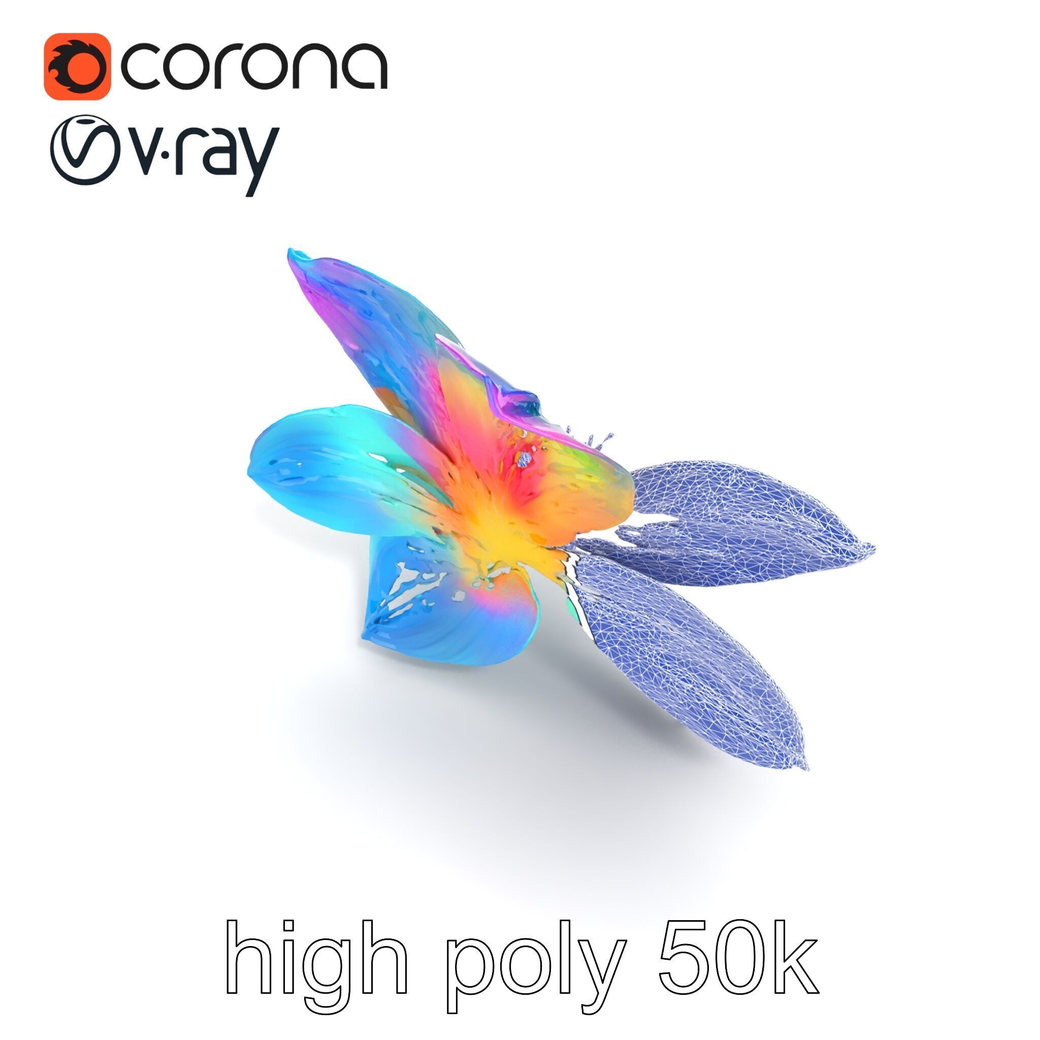 Mythical Phoenix Motif Treasure Chest model pack Low-poly 3D model_18