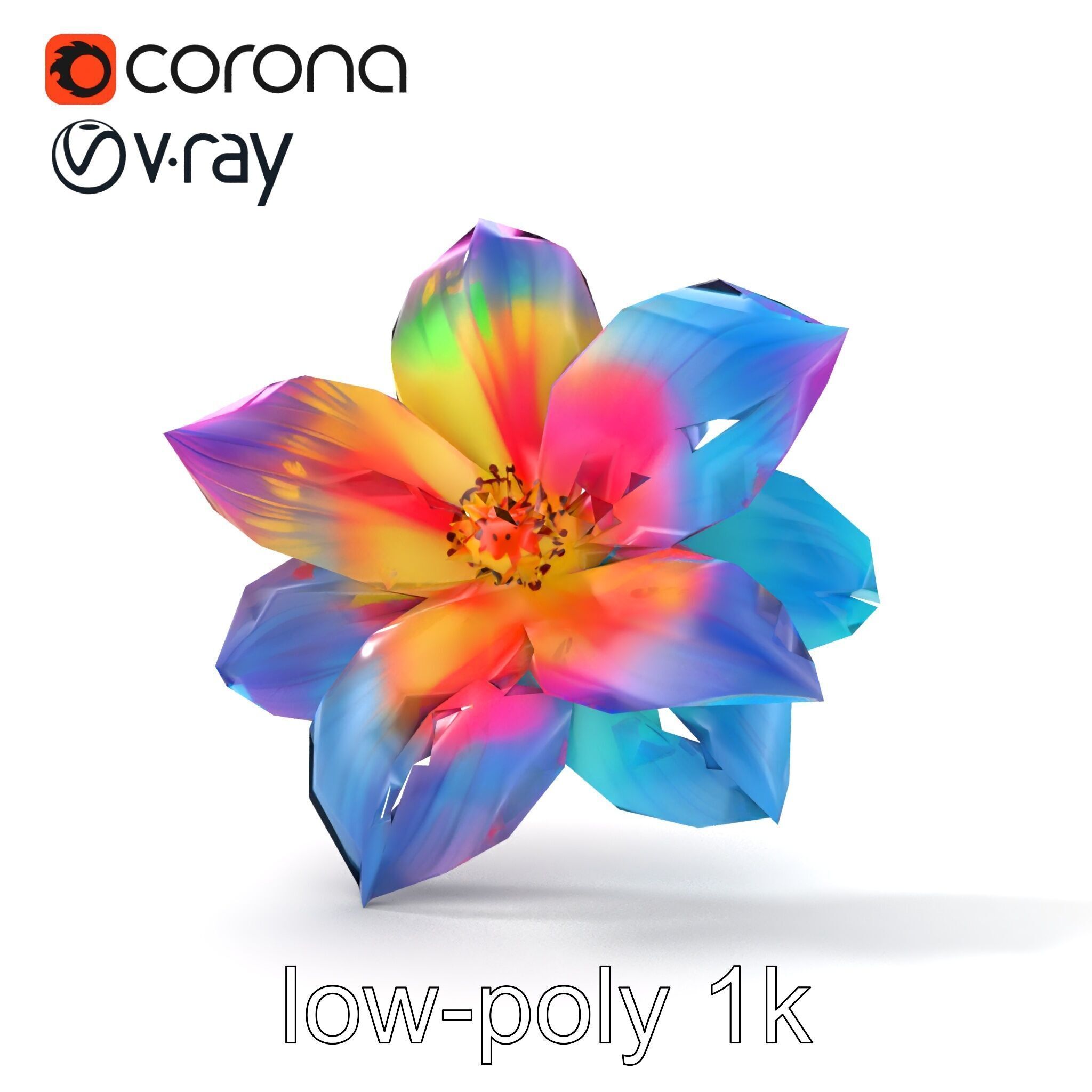 Mythical Phoenix Motif Treasure Chest model pack Low-poly 3D model_12